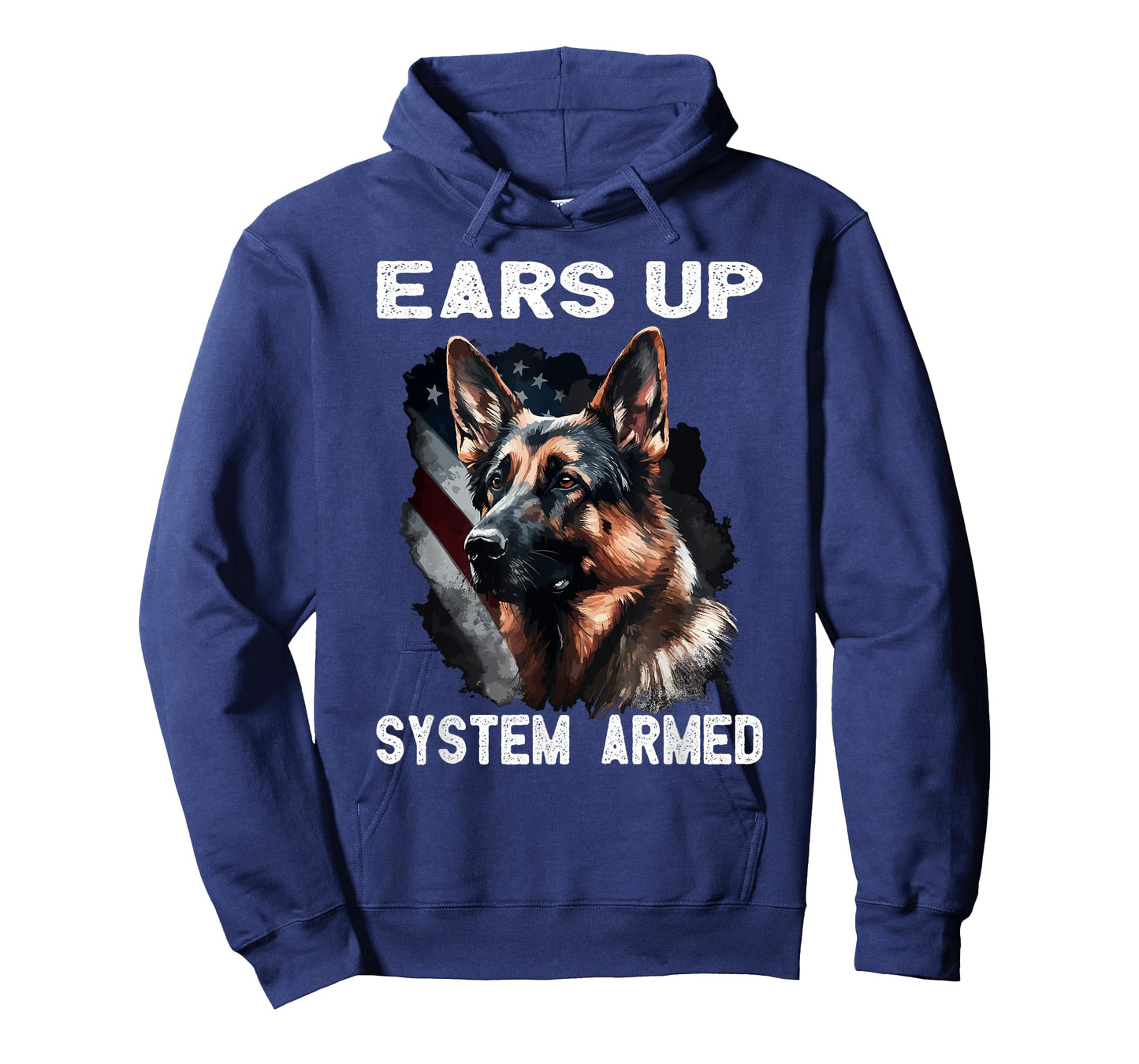 USA Flag with German Shepherd T-Shirt