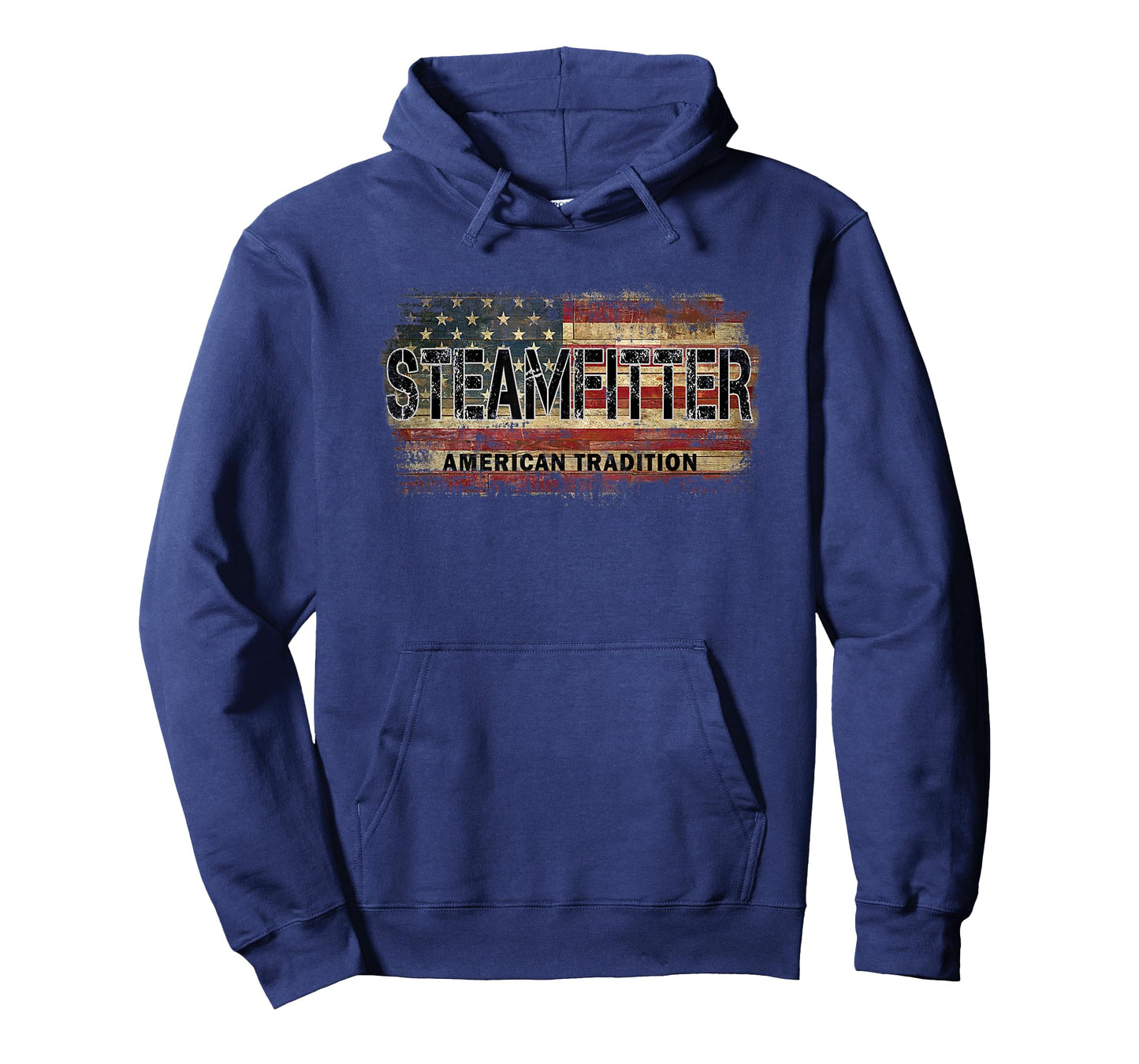 American Flag Vintage Steamfitter T-Shirt