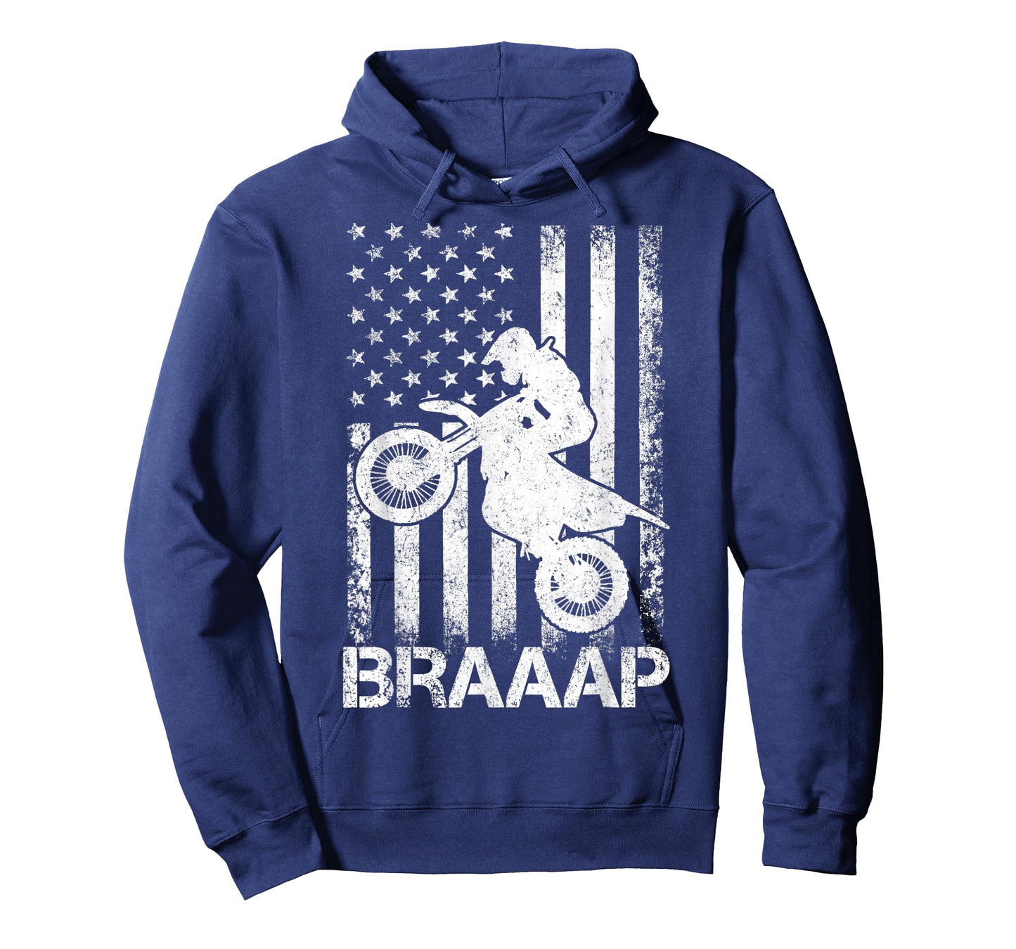 Braaap Vintage USA American Flag Tea Women Kids Men T-Shirt