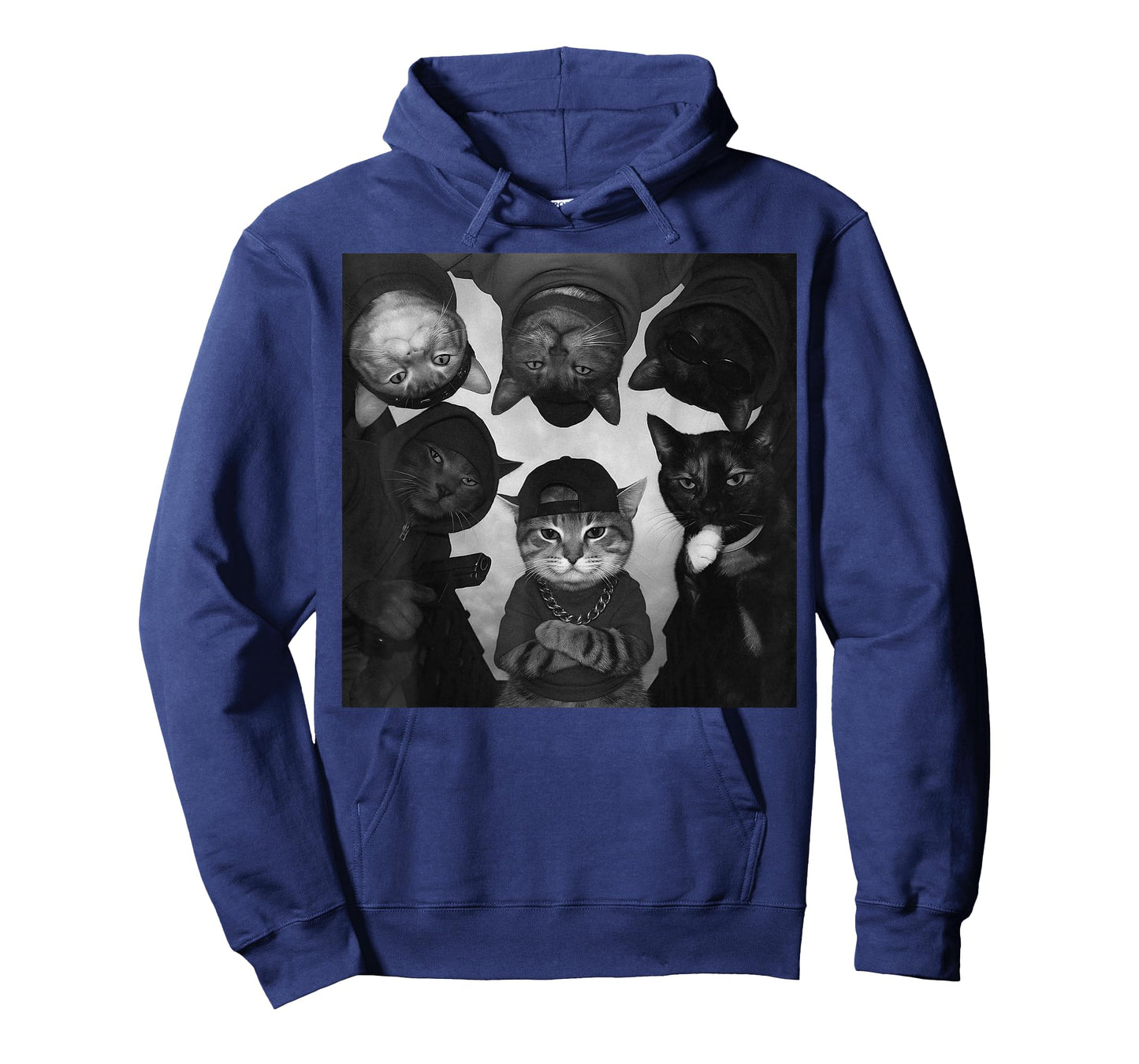 Funny Cat Meme Vintage Thug Gang T-Shirt