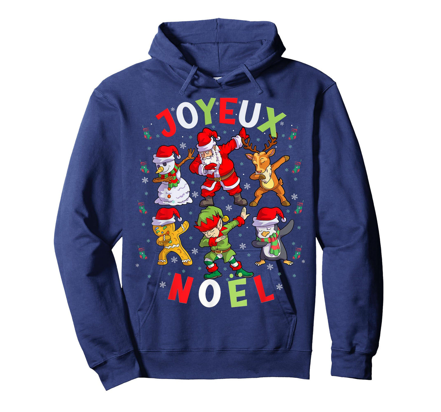 Joyeux Noel Merry Christmas French Squad Santa Elf Dab T-Shirt