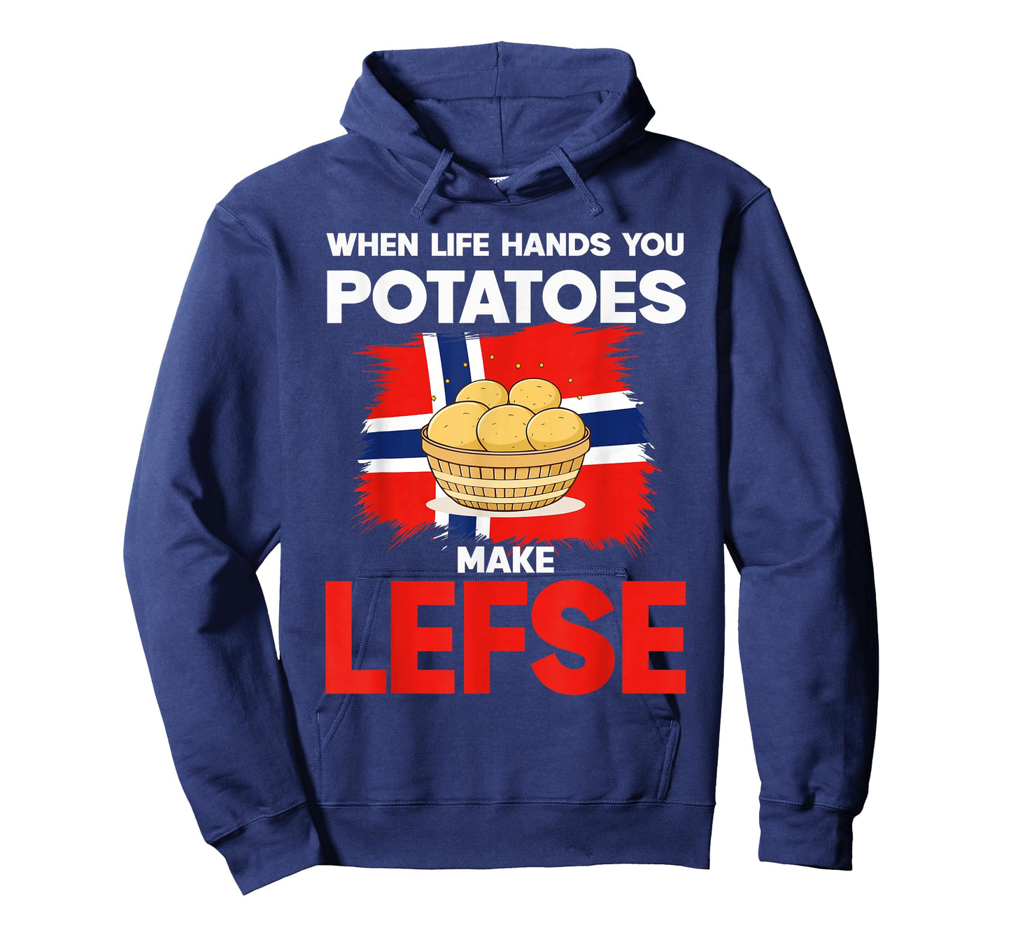 Funny Norway Heritage Norwegian Roots Potatoes Make Lefse T-Shirt