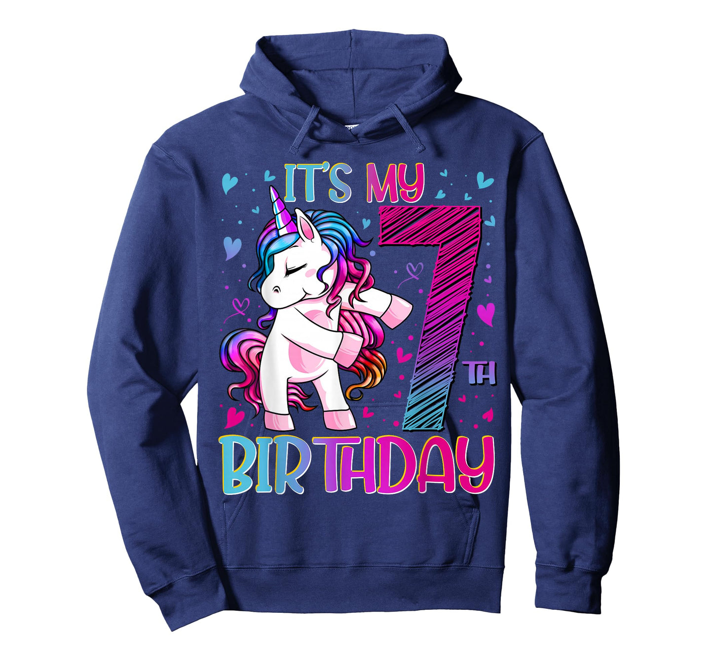 7 Year Old Gifts Unicorn Flossing 7th Birthday Girl Party T-Shirt