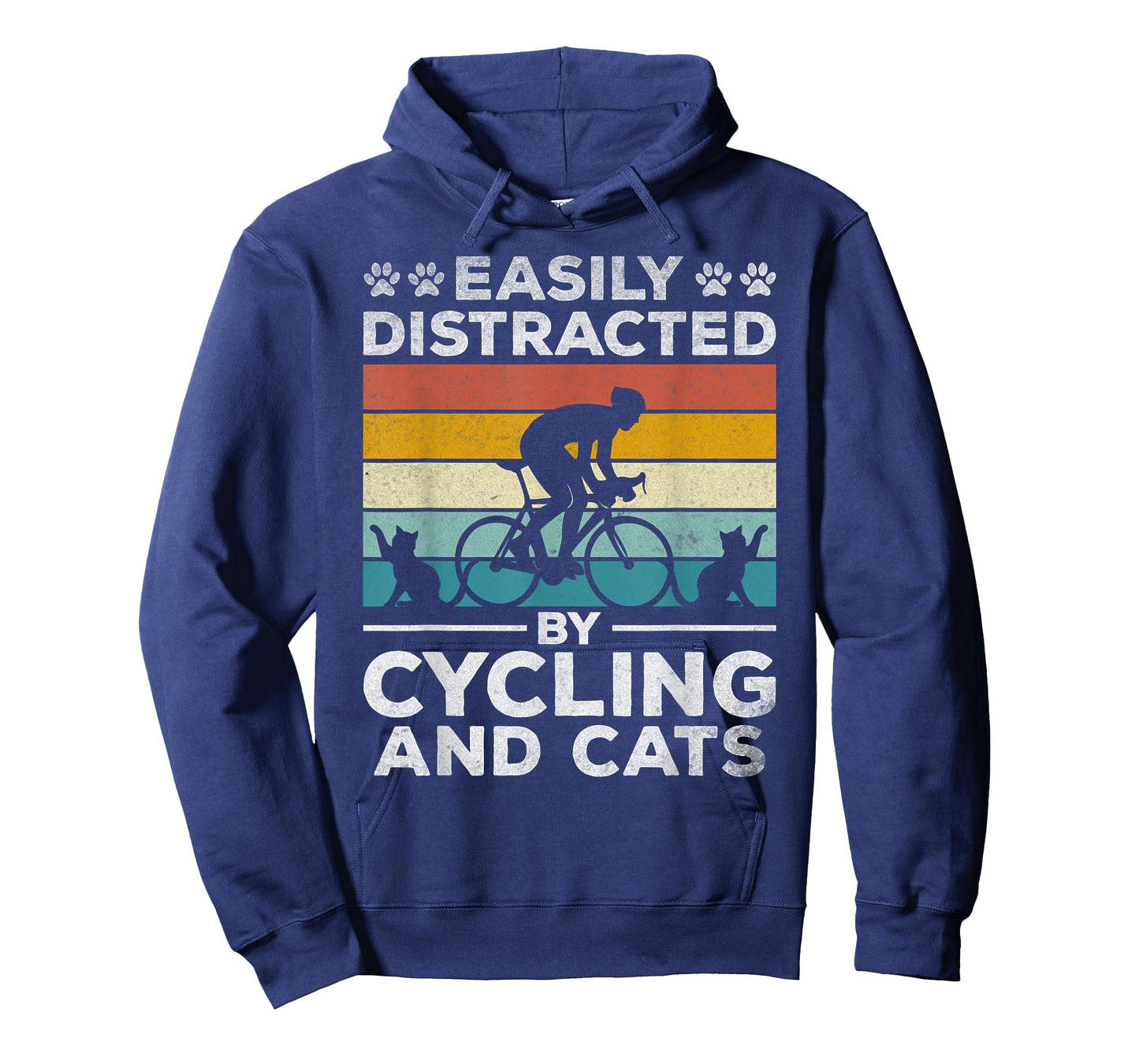 Easily Distracted By Cycling And Cats I Bicycle Cyclist T-Shirt