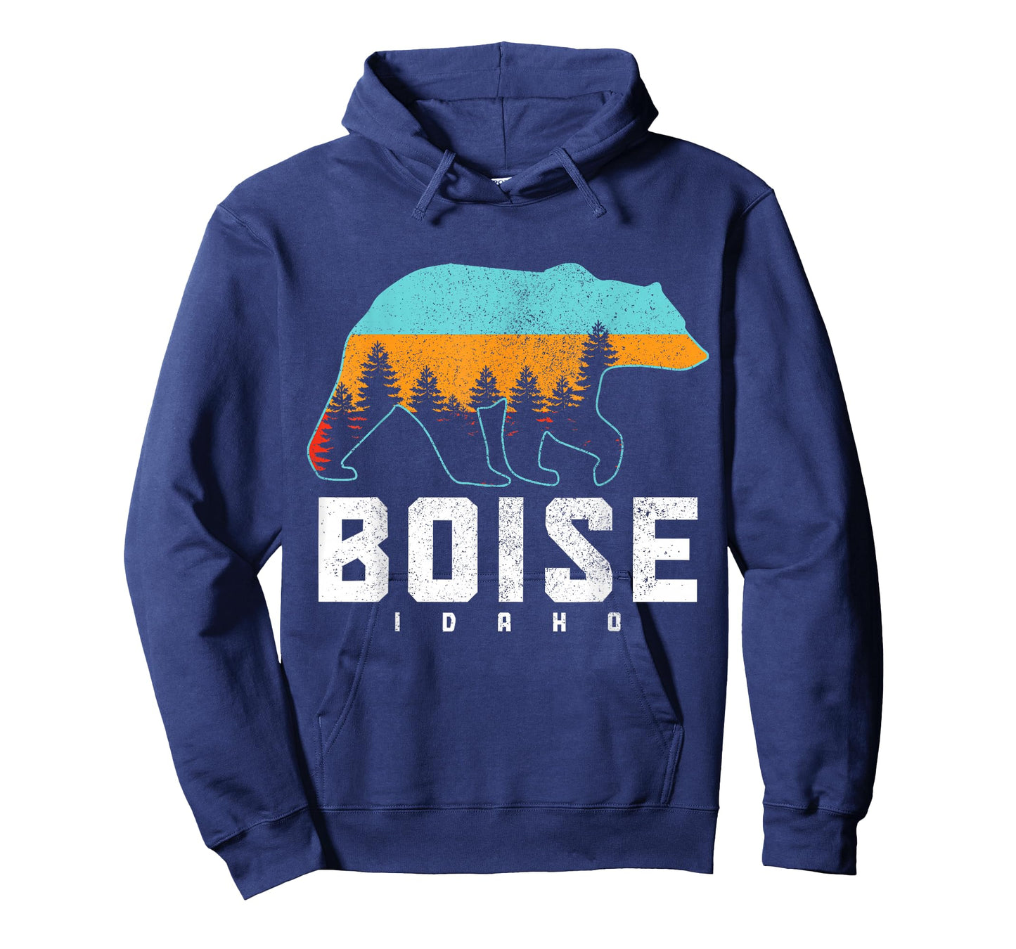 Boise Idaho Bear Pride Hiking Camping Vintage T-Shirt