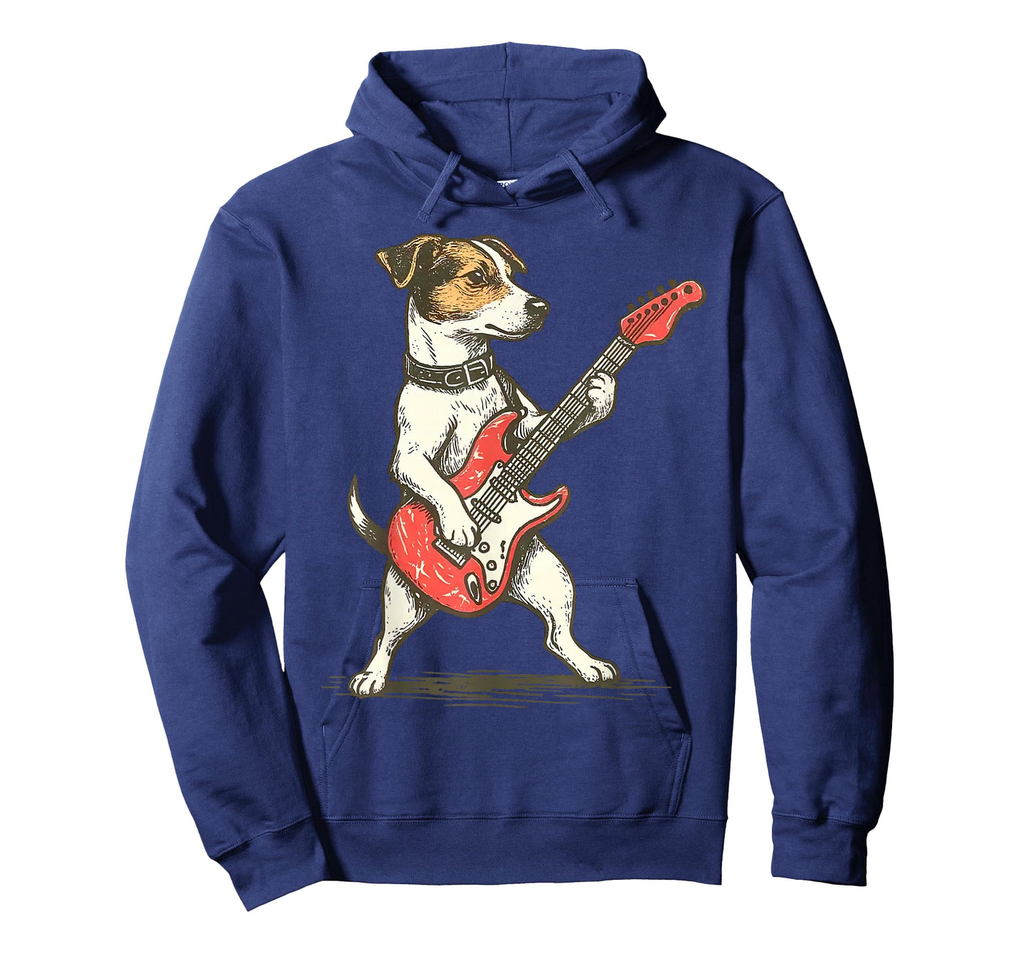 Jack Russell Terrier Dog Playing Guitar Rocker Guitarist T-Shirt
