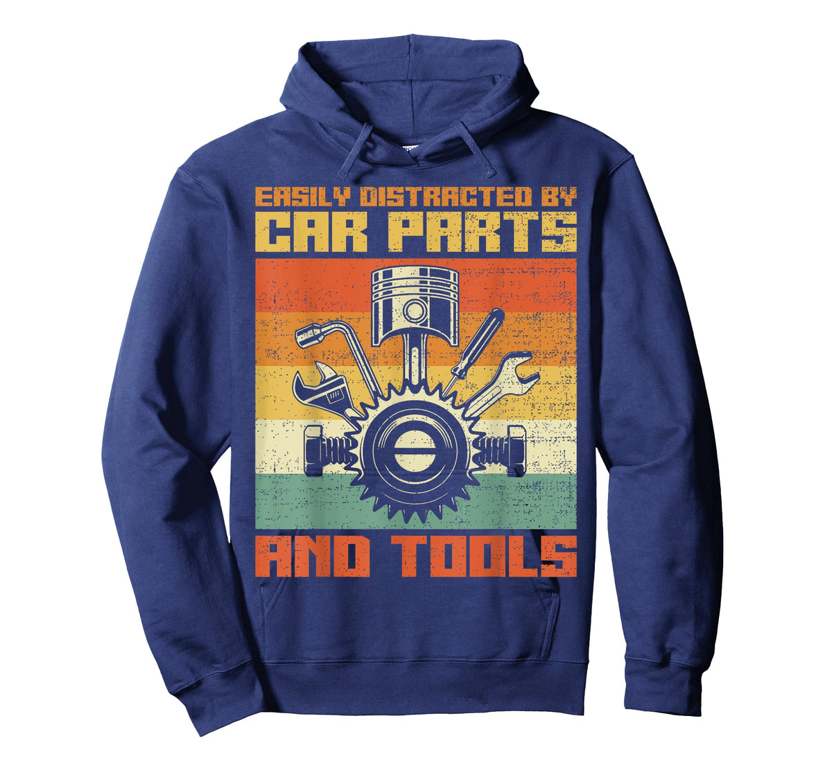 Easily Distracted By Car Parts And Tools Race Funny Mechanic T-Shirt