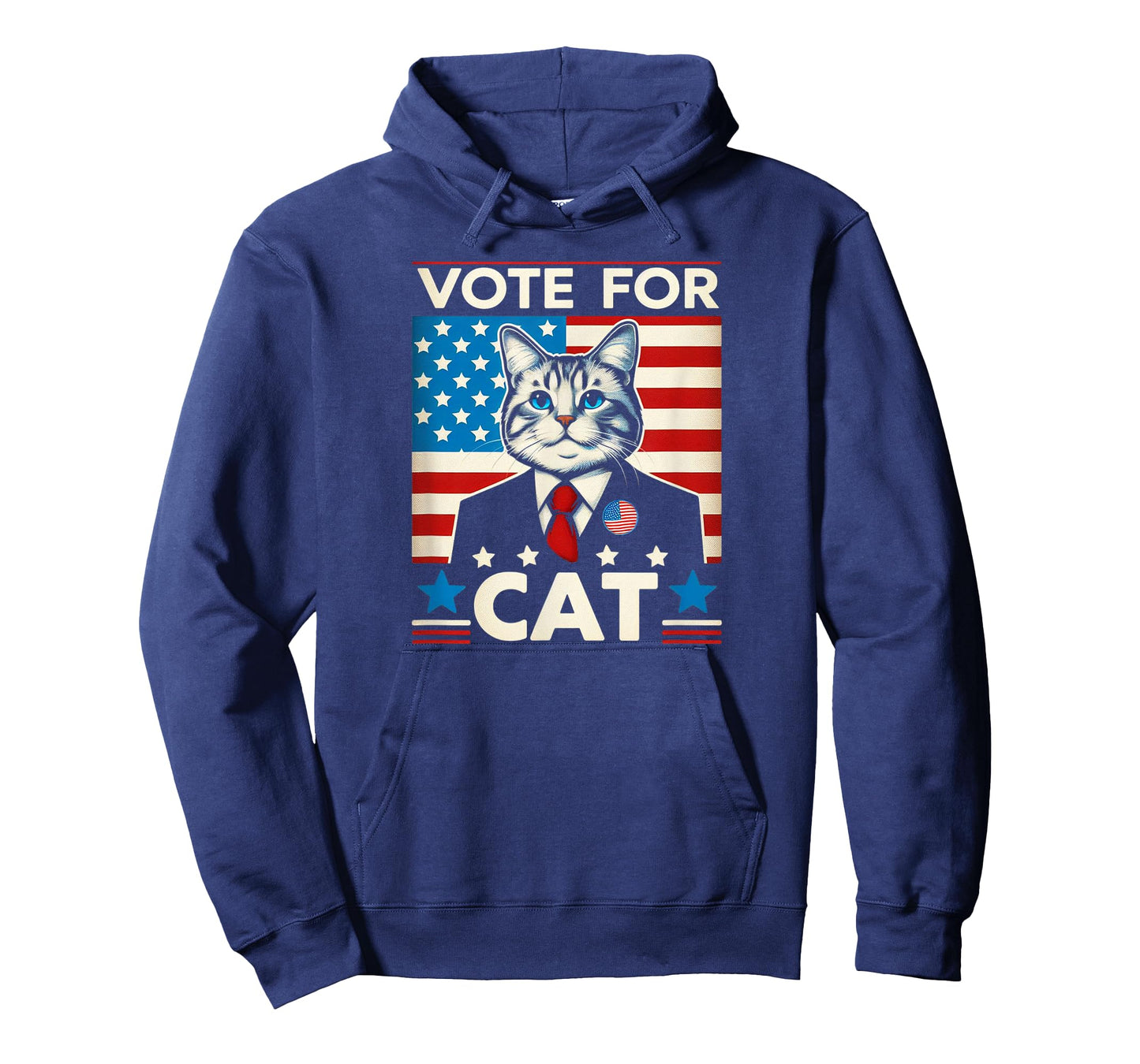 Cat for President Election Vote Cat USA Flag T-Shirt