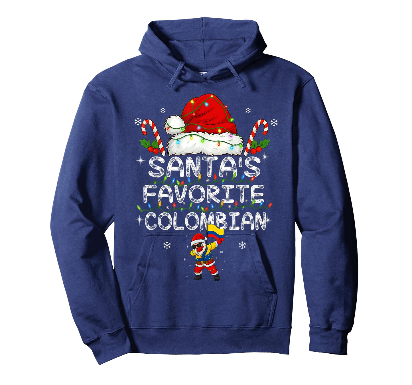Funny Santa's Favorite Colombian Christmas Santa Dab Xmas T-Shirt