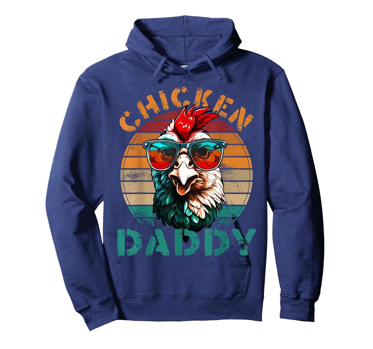 Chicken Daddy Retro Chicken Dad Fathers Day Men T-Shirt
