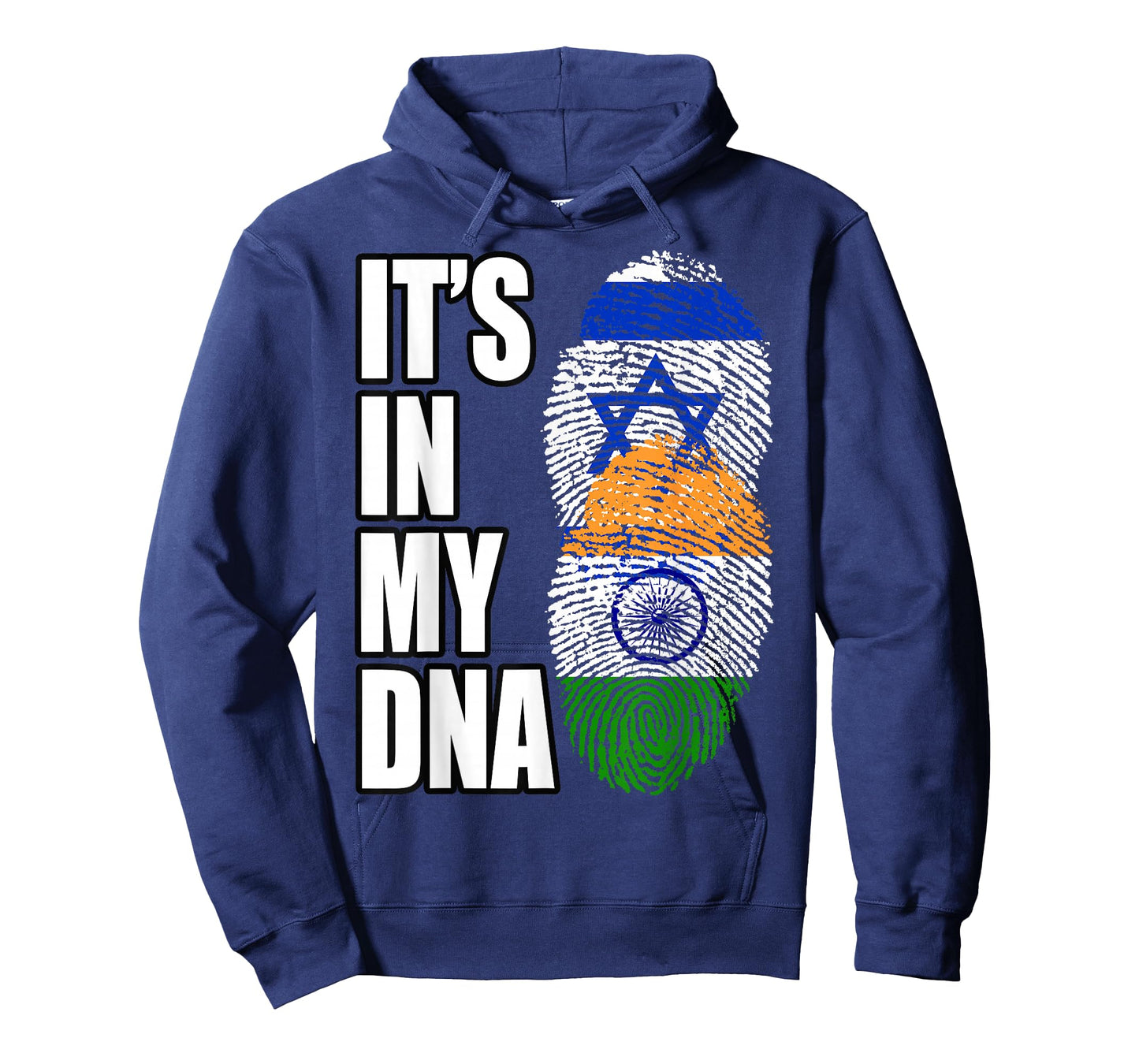 Indian And Israeli Mix DNA Flag Heritage T-Shirt