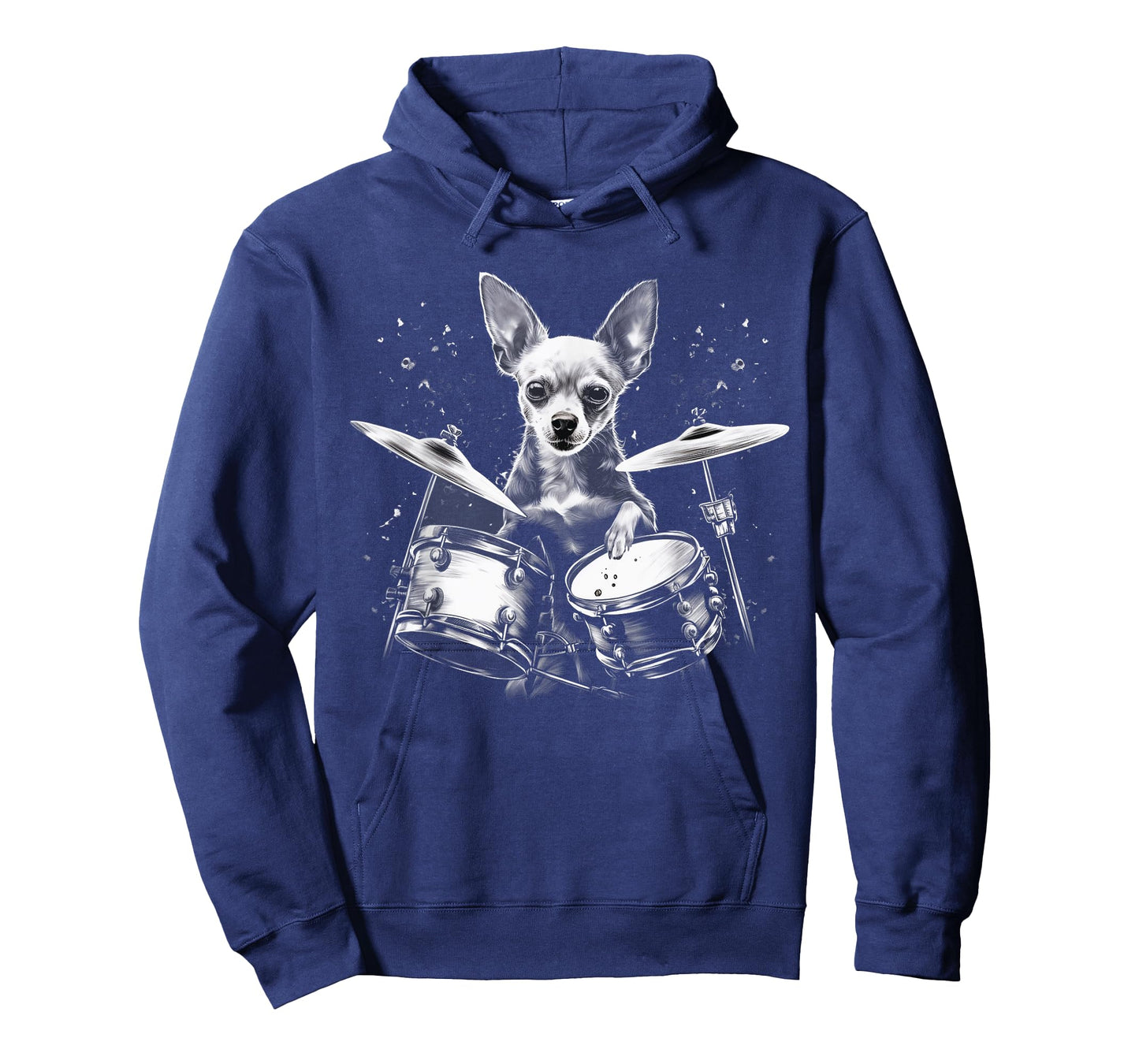 Funny Chihuahua Dog Playing Drums T-Shirt