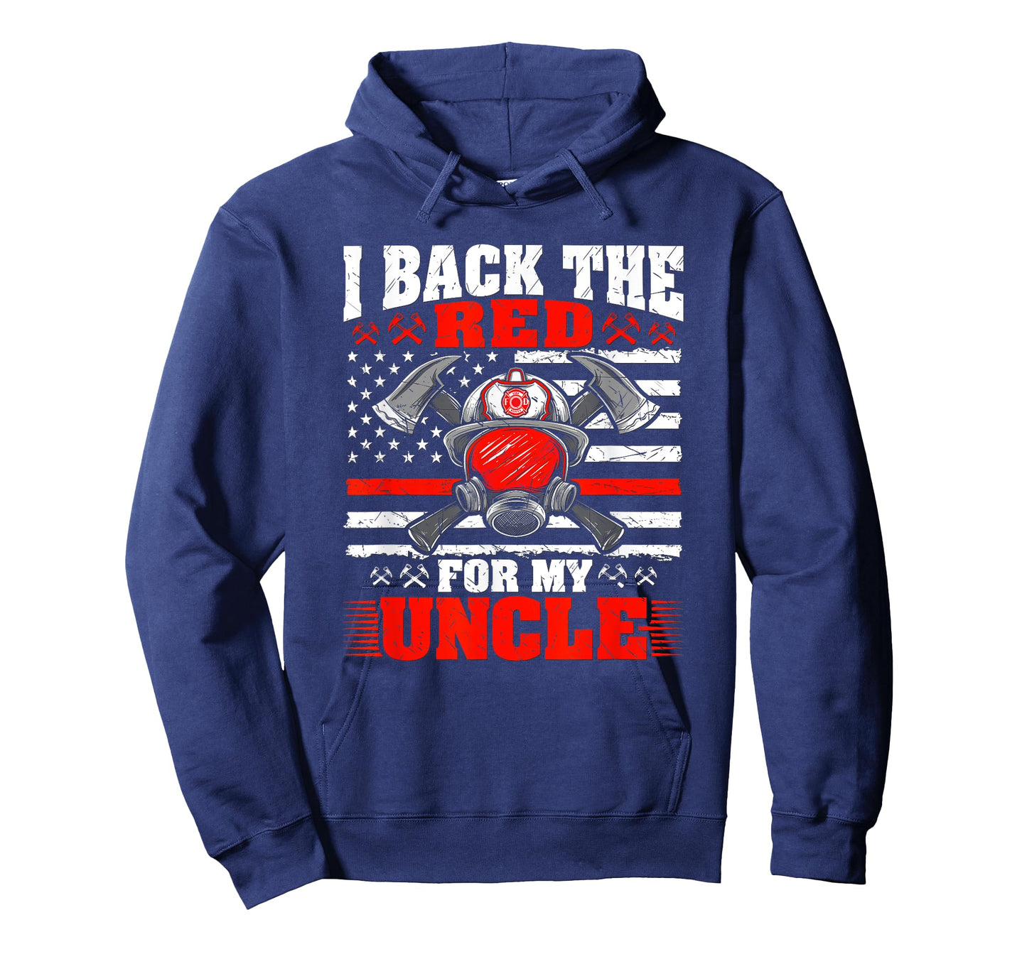 I Back The Red For My Uncle Proud Firefighter's Niece Nephew T-Shirt