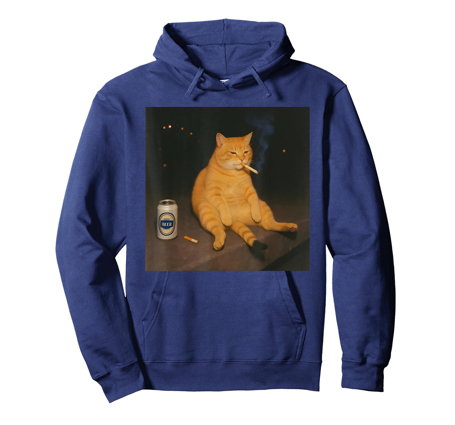 Cigarette Kitten Funny Smoking Cat Meme Stupid Brainrot T-Shirt