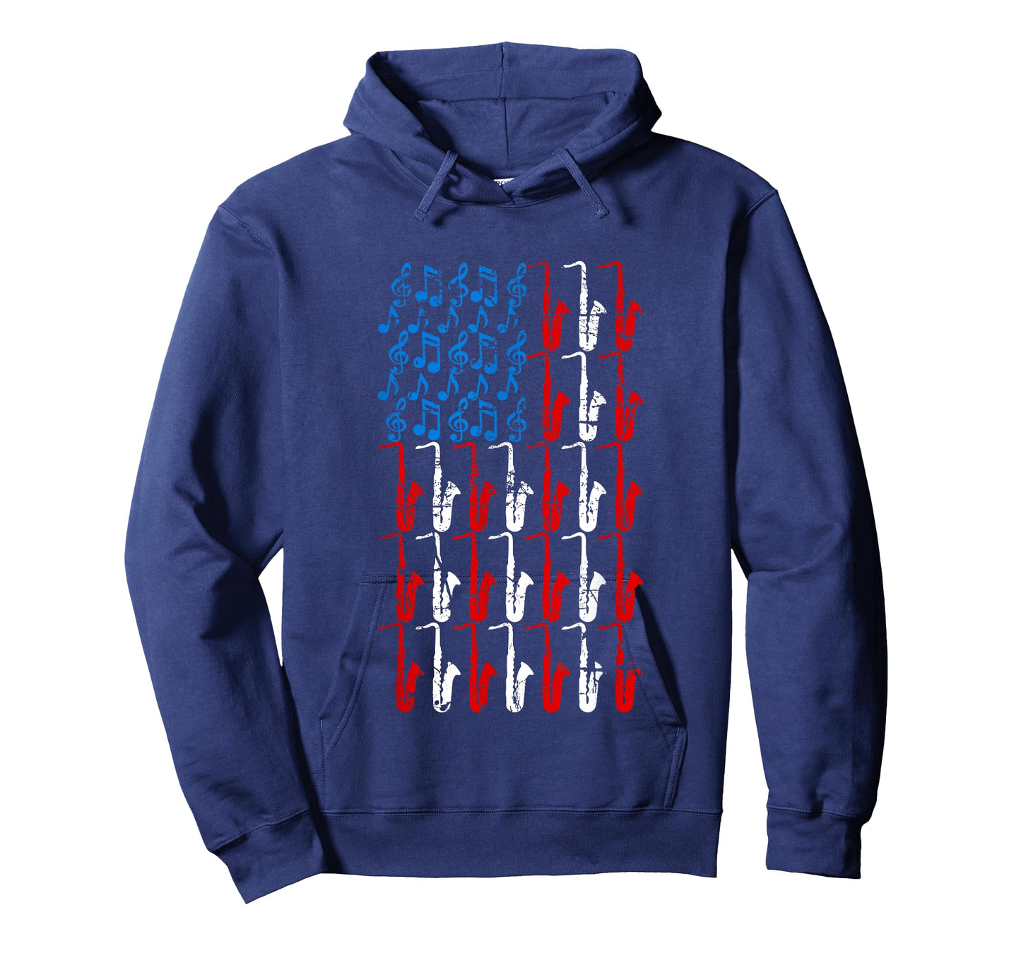 Saxophone American Flag 4th of July Men Women Saxophonist US T-Shirt