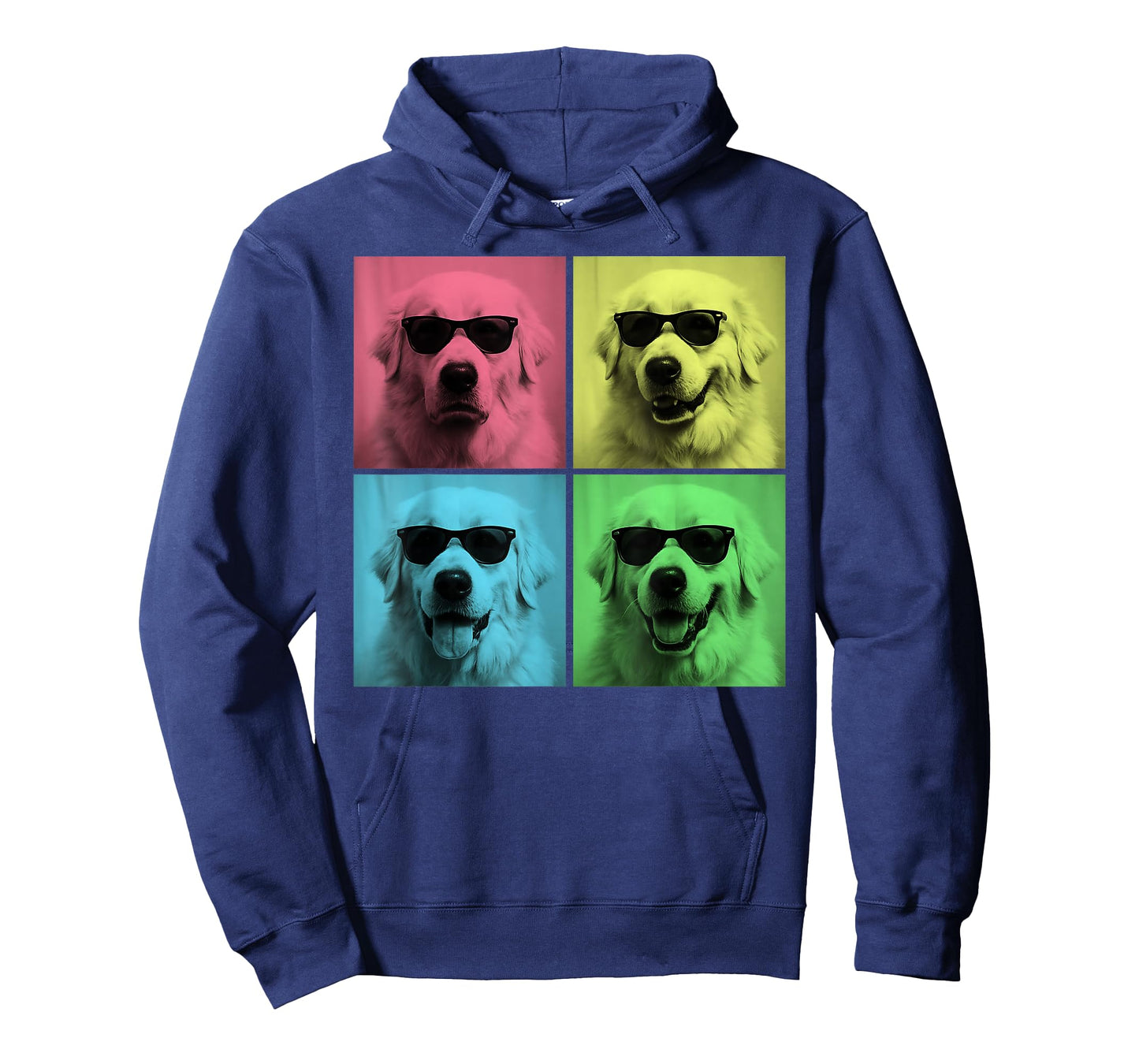 Great Pyrenees Pop Art Funny Pyrenees Dog Lover Photo Booth T-Shirt for Men Women Kids
