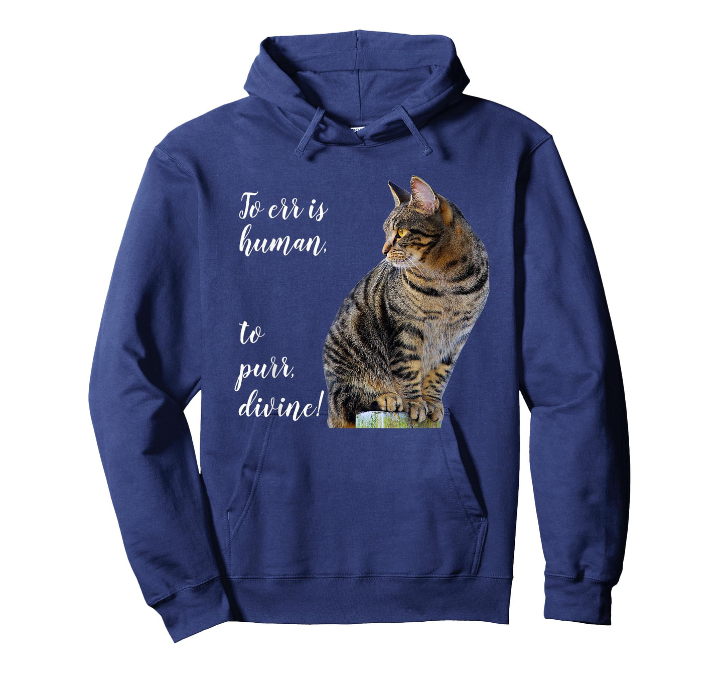 Tabby Cat Inspirational Quote, Gray Kitty Graphic T-Shirt