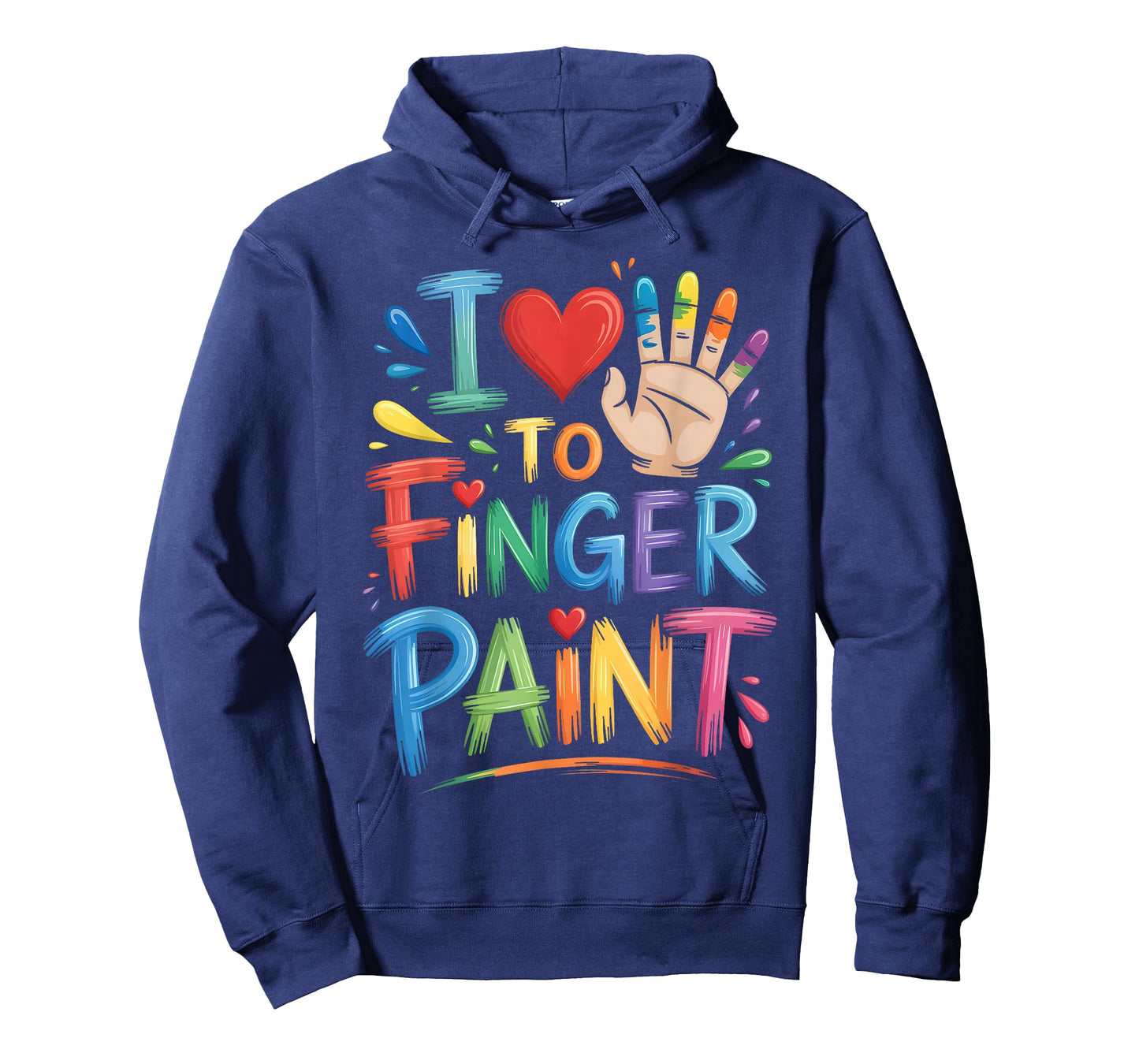 I Love to Finger Paint Couples Art Teacher Finger Painting T-Shirt