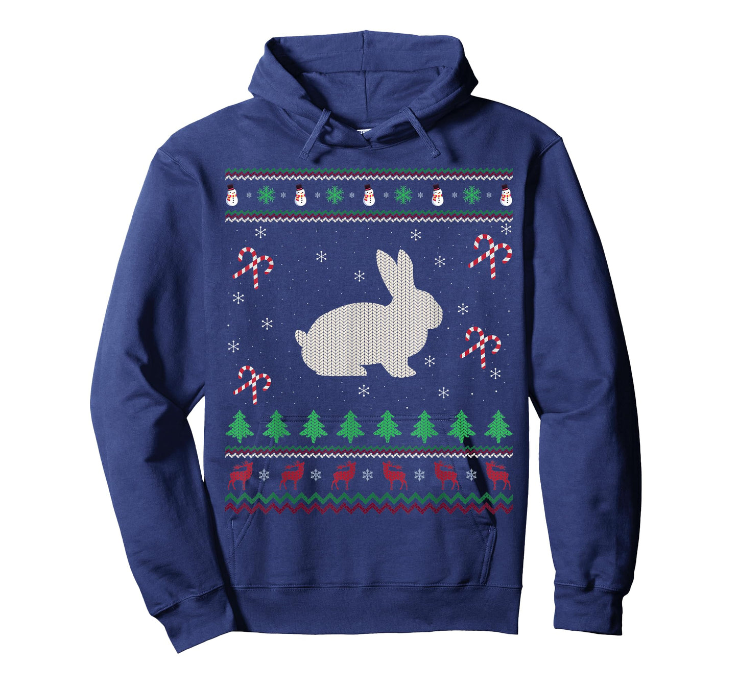 Funny Rabbit Lover Xmas Santa Ugly Rabbit Christmas T-Shirt