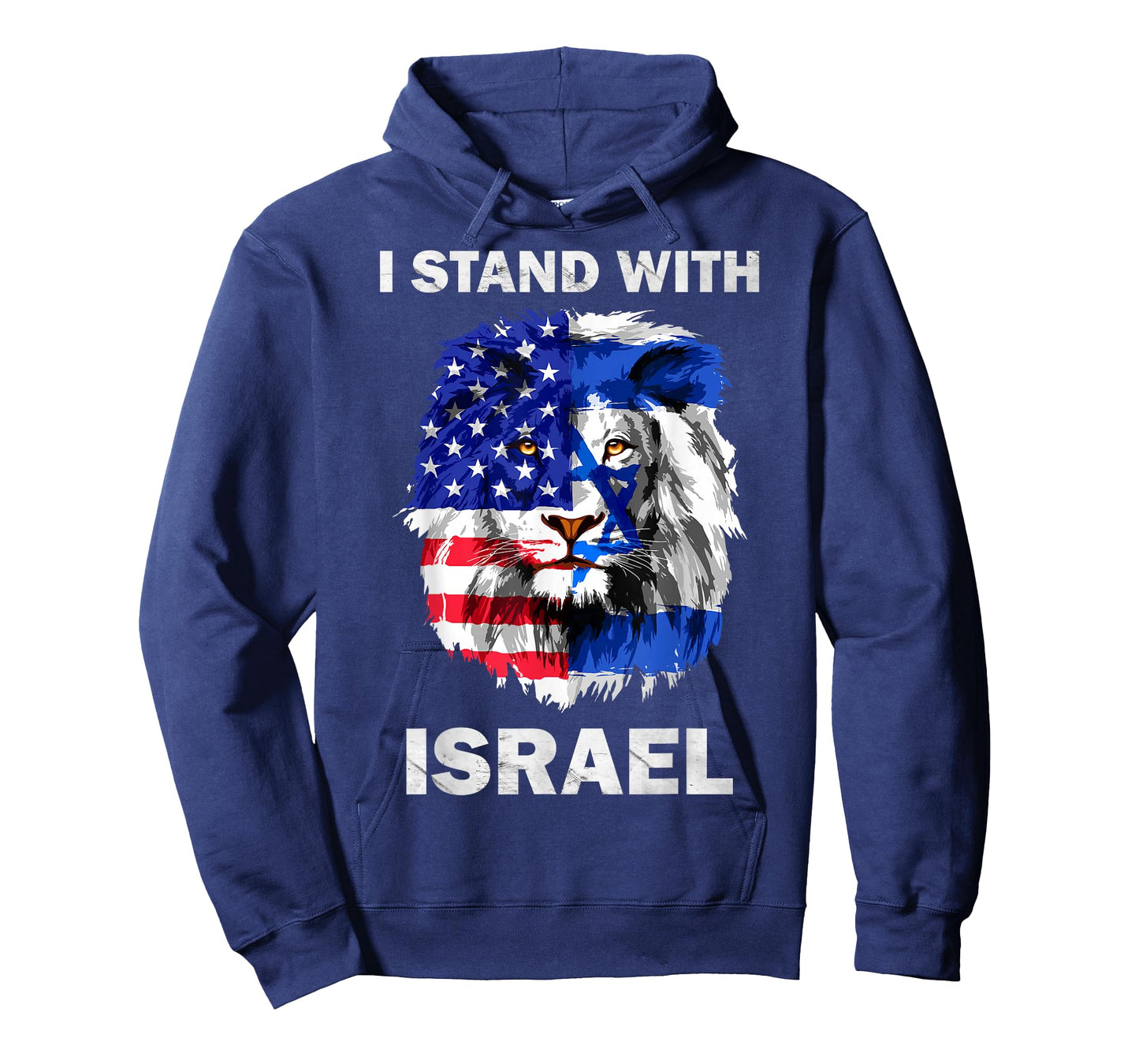 Israel and USA Flag Lion | I Stand with Israel T-Shirt