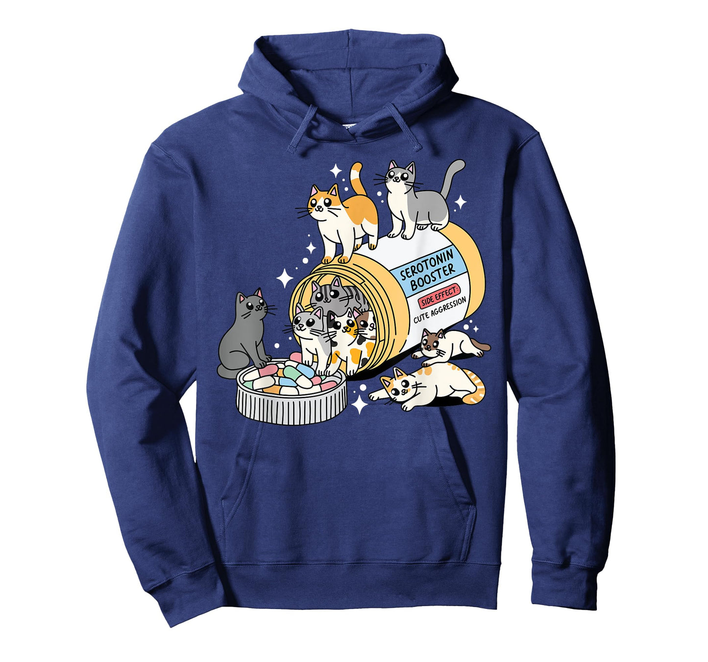 Serotonin Booster Funny Cats Mental Health Awareness Support T-Shirt