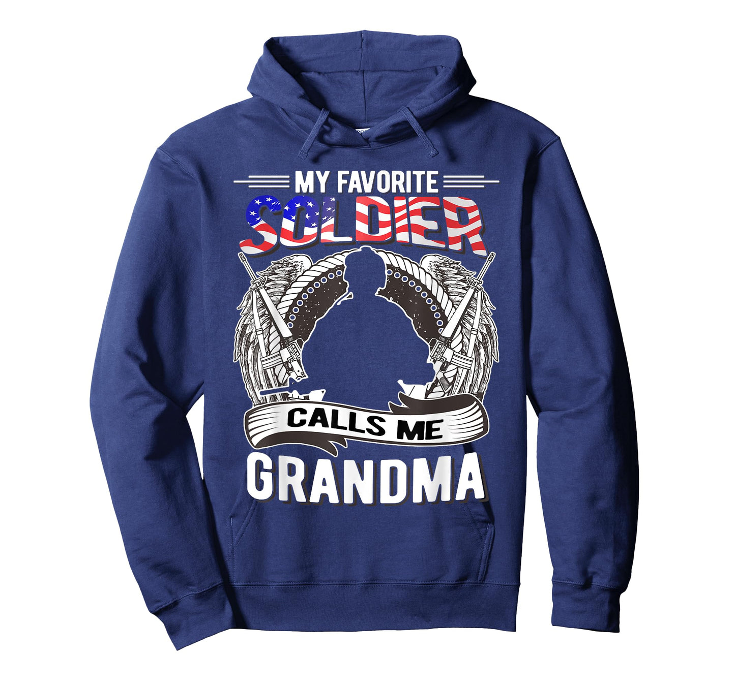 Proud Army Grandma Gift My Favorite Soldier Calls Me Grandma T-Shirt Small