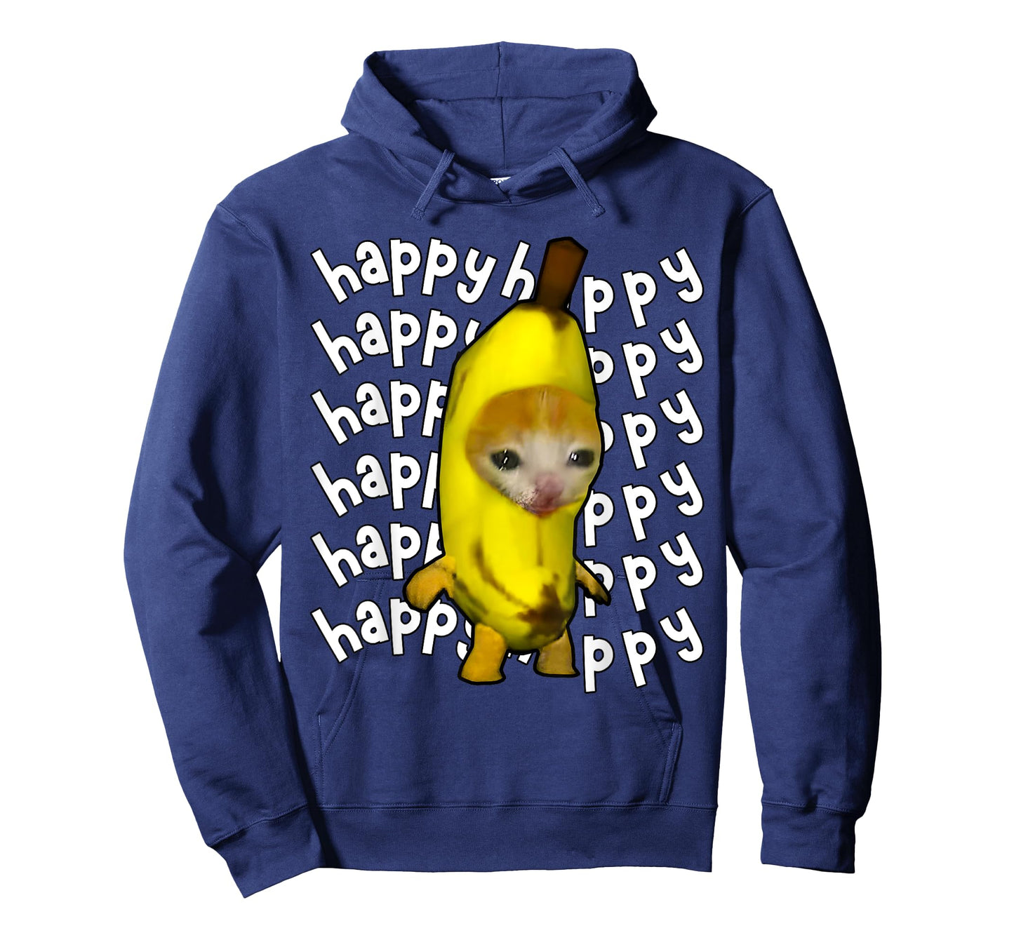 Happy Banana Cat Meme Bananacat Happy Kitty Cat Lovers Meme T-Shirt