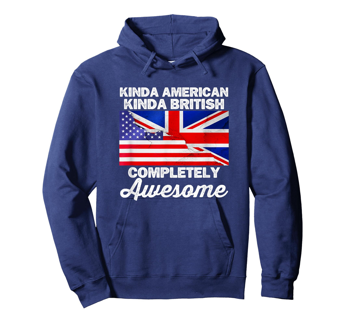 Kinda American Kinda British Dual Citizenship USA UK Flag Us T-Shirt