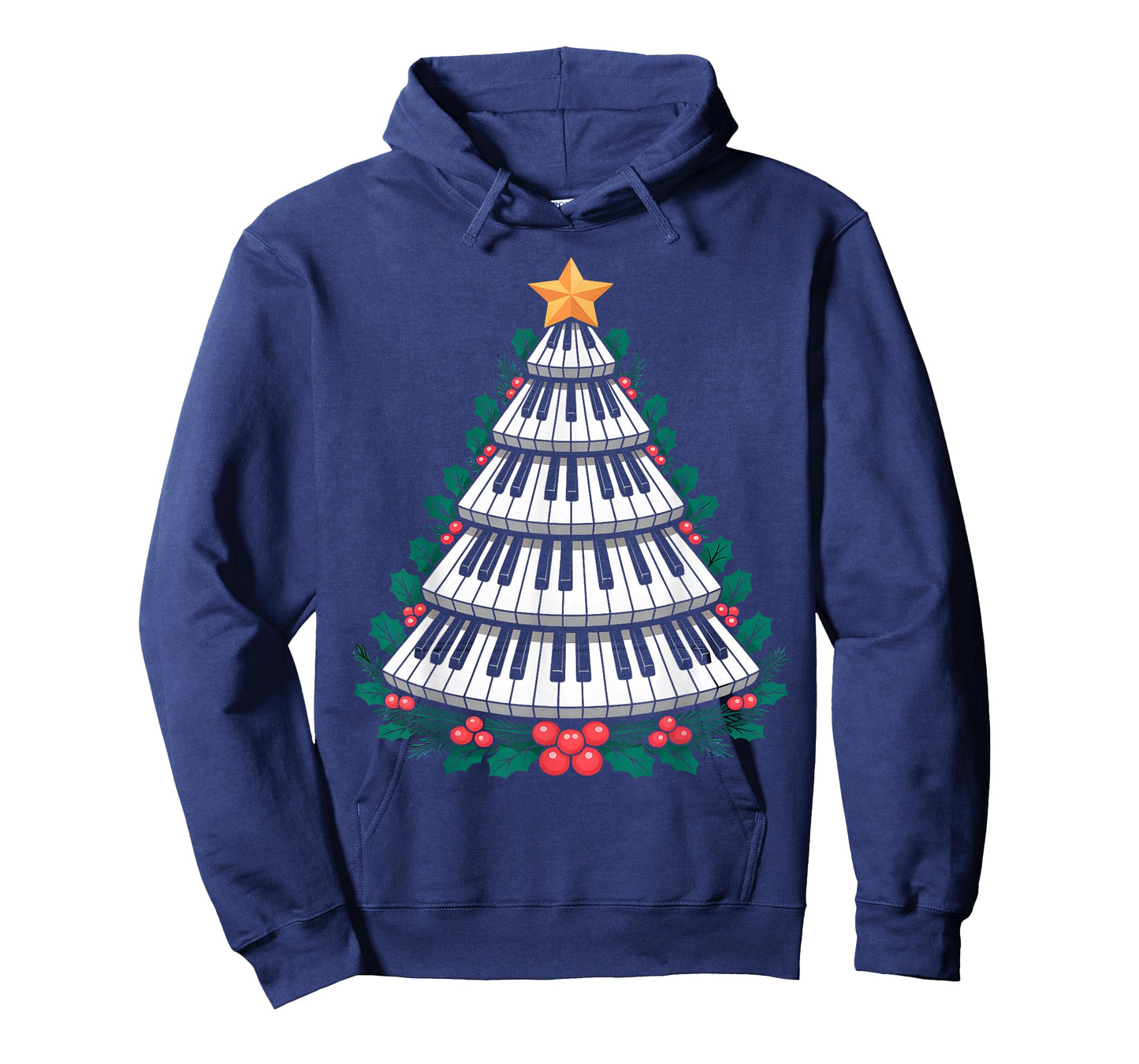 Christmas Piano Keyboard Tree Musician T-Shirt