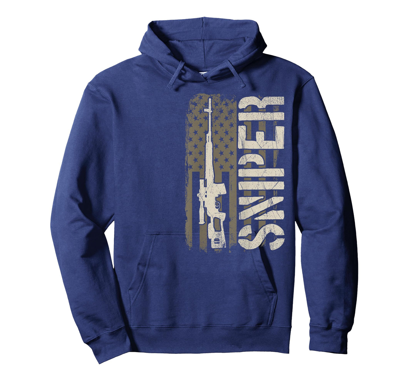 Sniper - USA American Flag, Military Sharpshooter T-Shirt