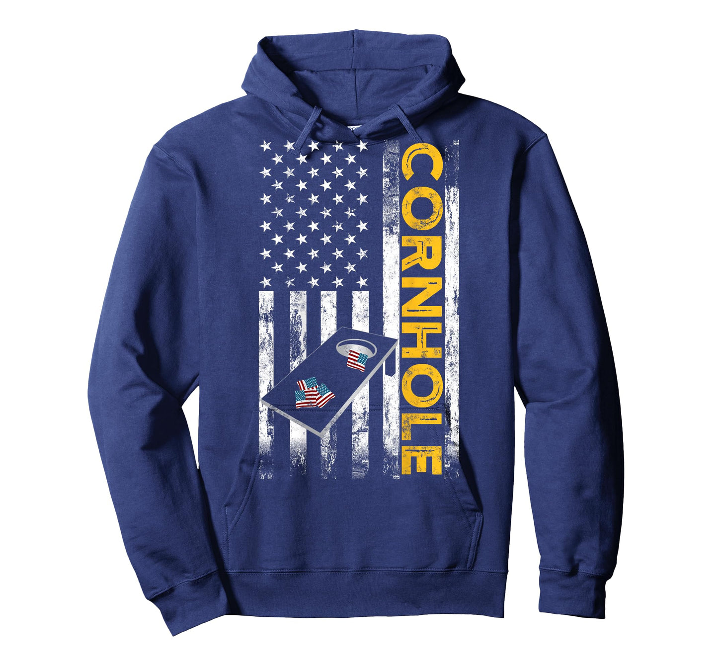 Patriotic Cornhole Player USA American Flag Corn Hole Lover T-Shirt