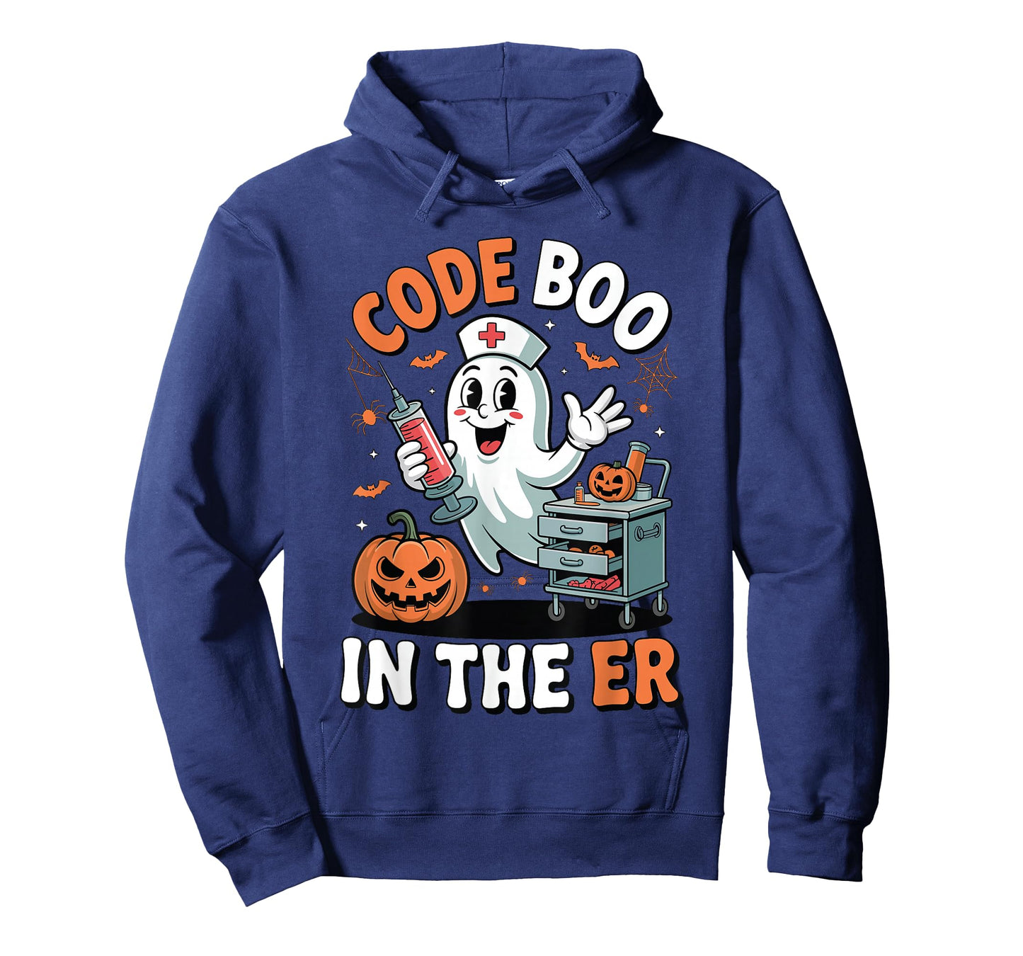 Code Boo in The ER Funny Medical Halloween ER Nurse T-Shirt