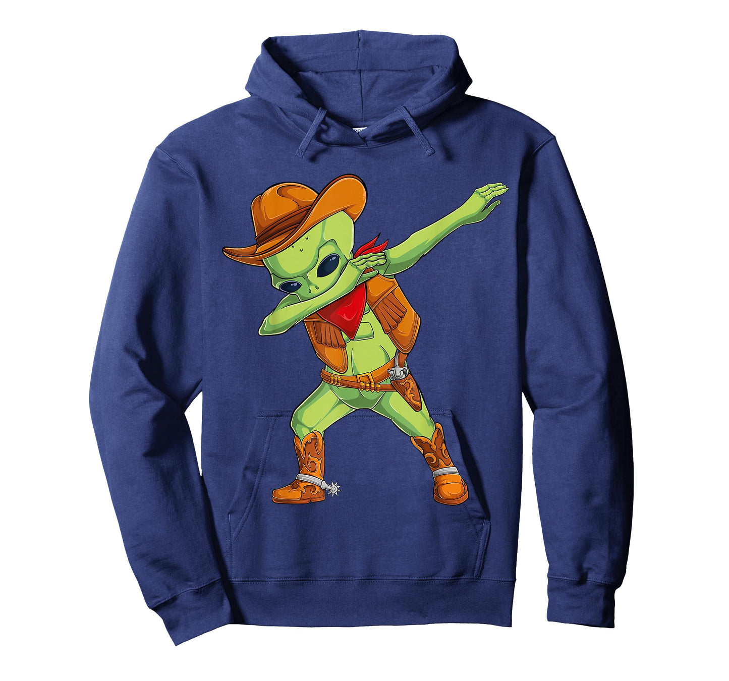 Dabbing alien cowboy costume Halloween kids UFO cosplay men T-Shirt