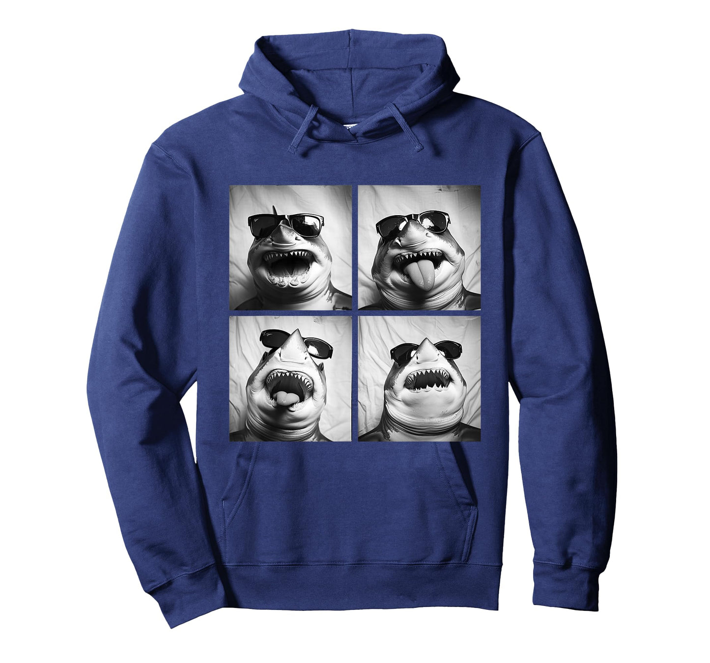 Funny Sharks with Sunglasses Cool Marine Animals Humor Meme T-Shirt