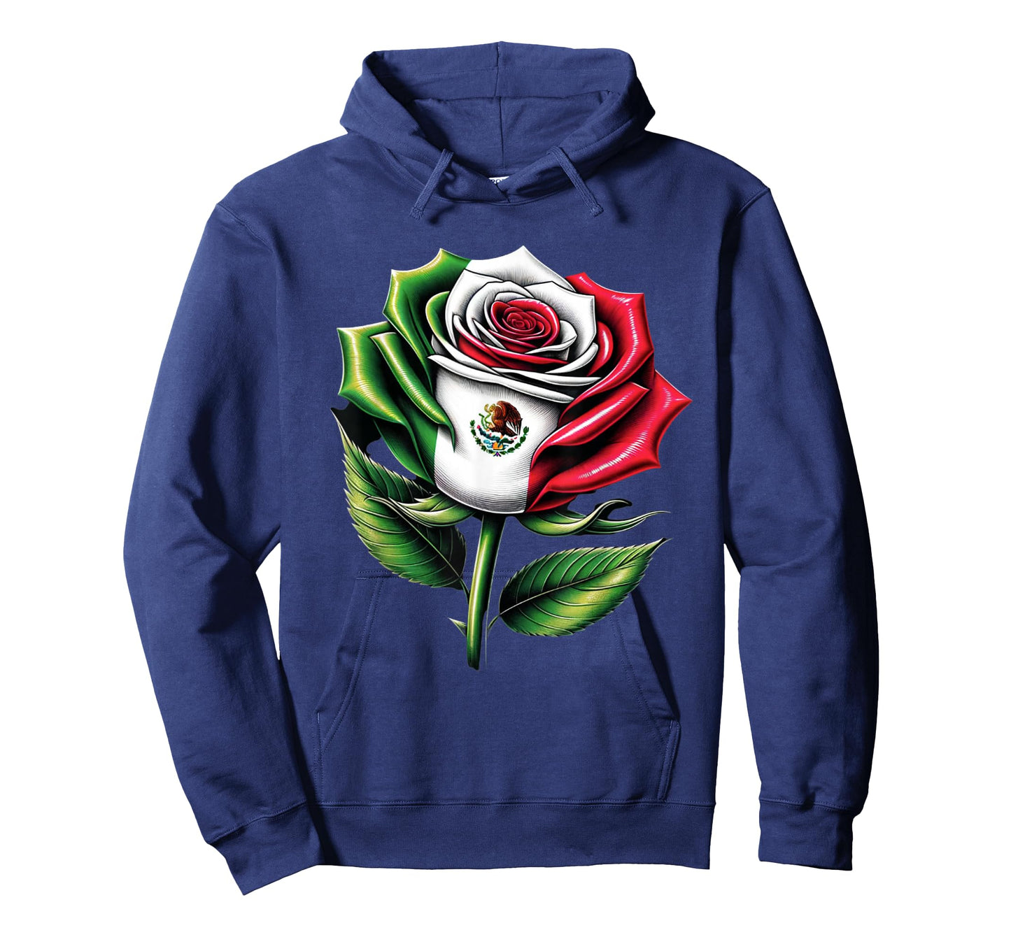 Mexico Flag Mexican Flower Patriotic Rose Mexico T-Shirt