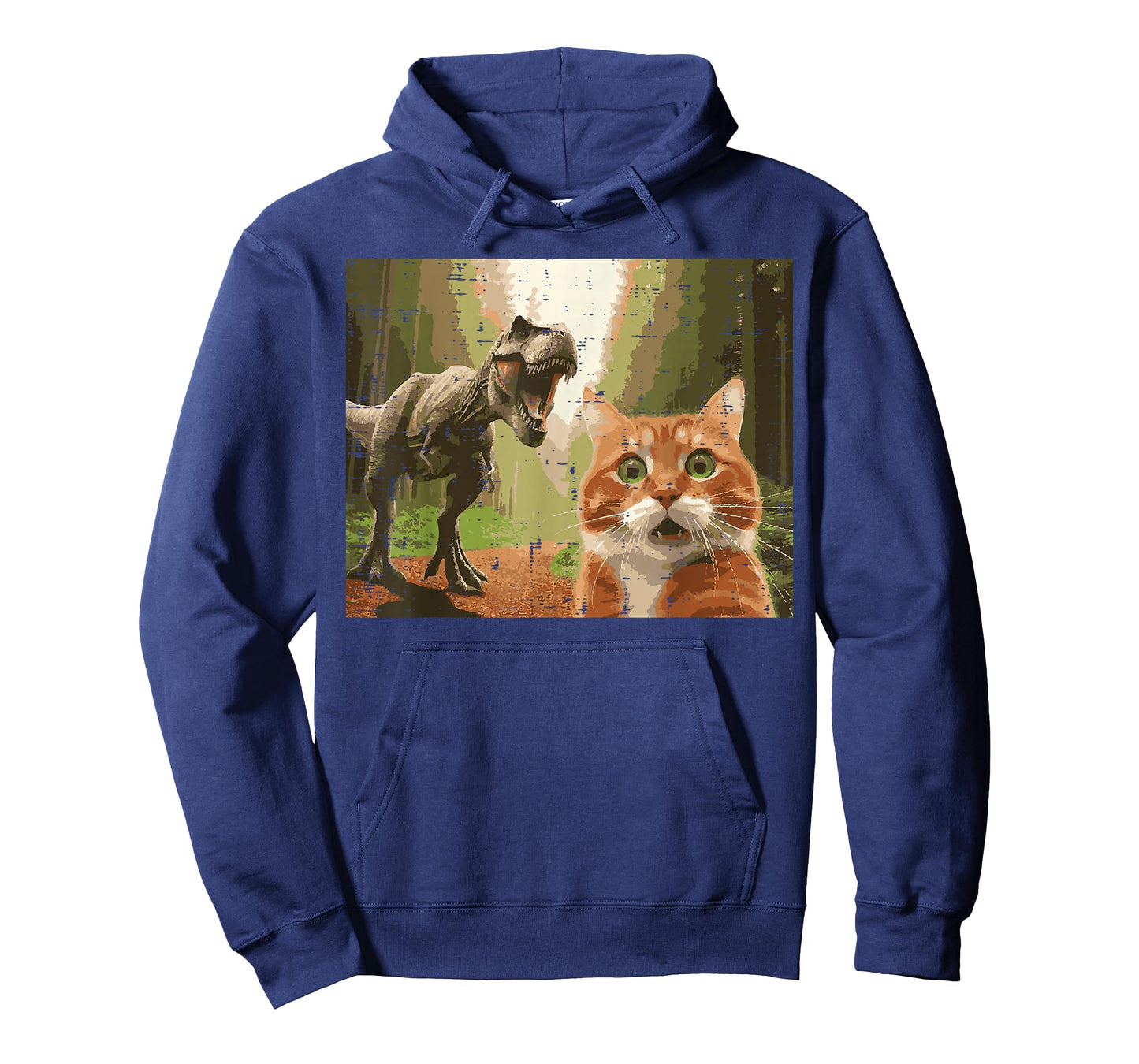 Cat Dinosaur Trex Selfie Funny Meme Humor Boys Girls Kids T-Shirt