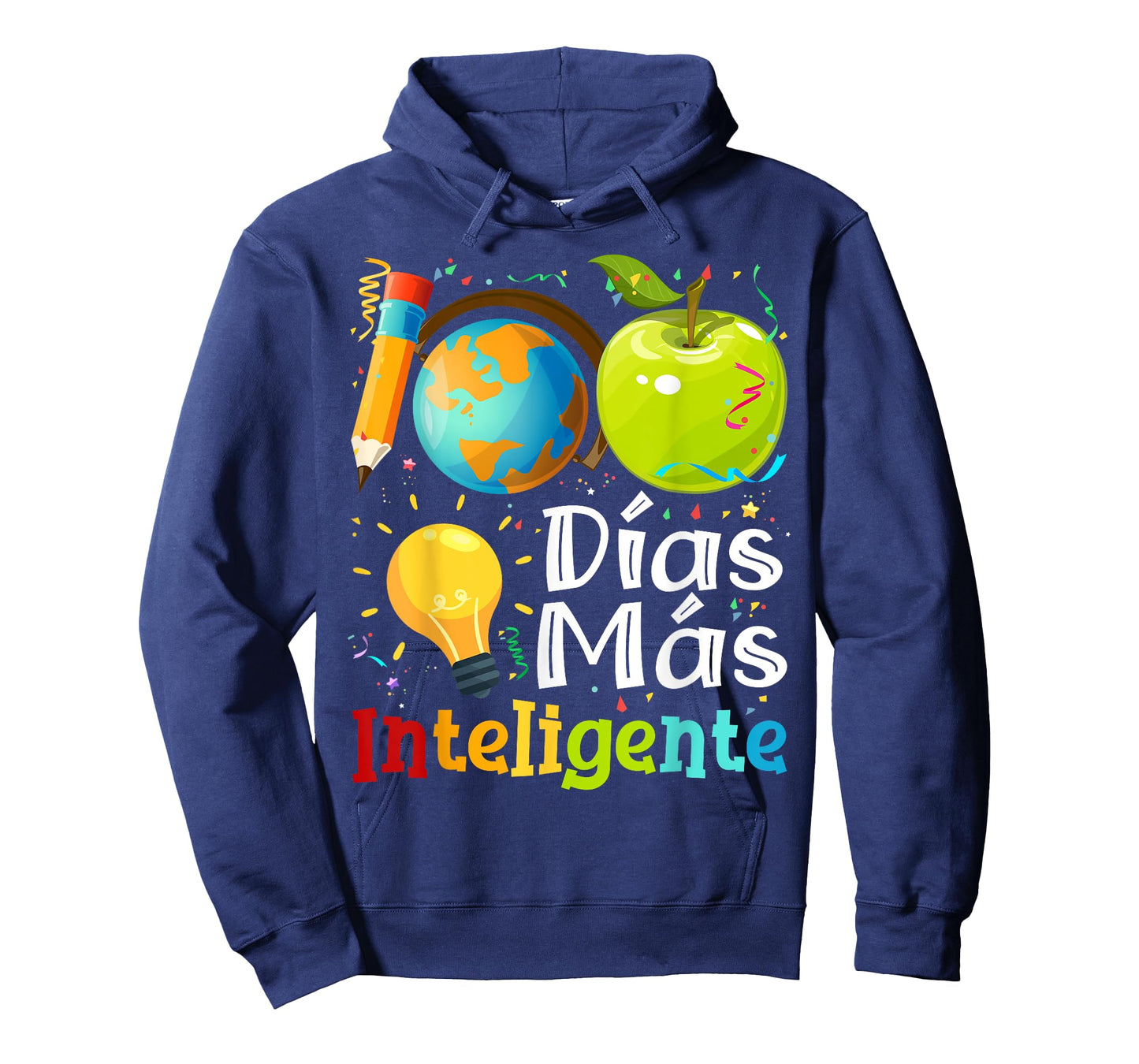 100 Dias mas inteligente Spanish Teacher 100th Day School T-Shirt for Men Women Kids