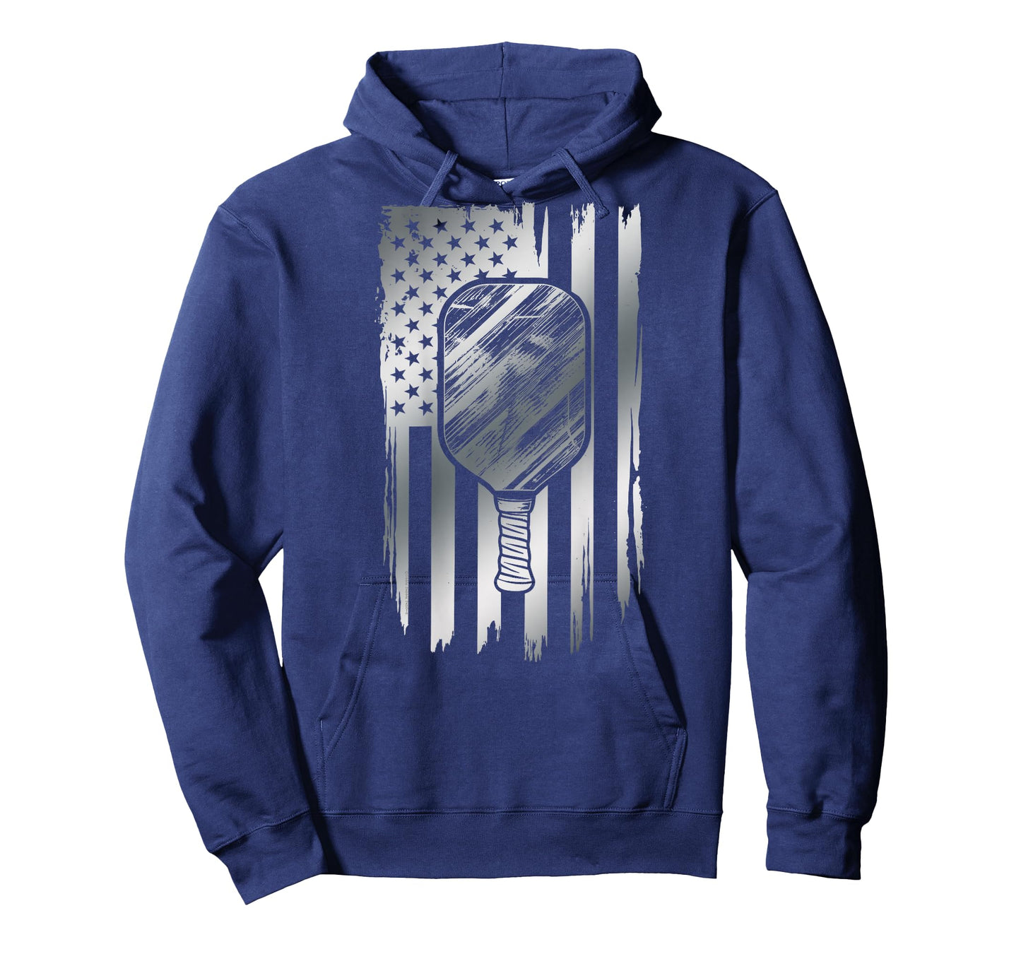 On Back Pickleball Patriotic US Flag 4th of July Pickleball T-Shirt