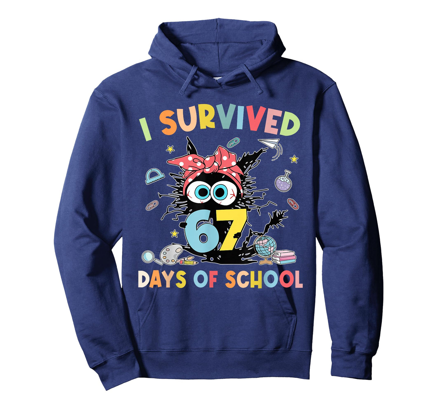 I Survived 67 Days of School Funny 67 Teachers Students Meme T-Shirt