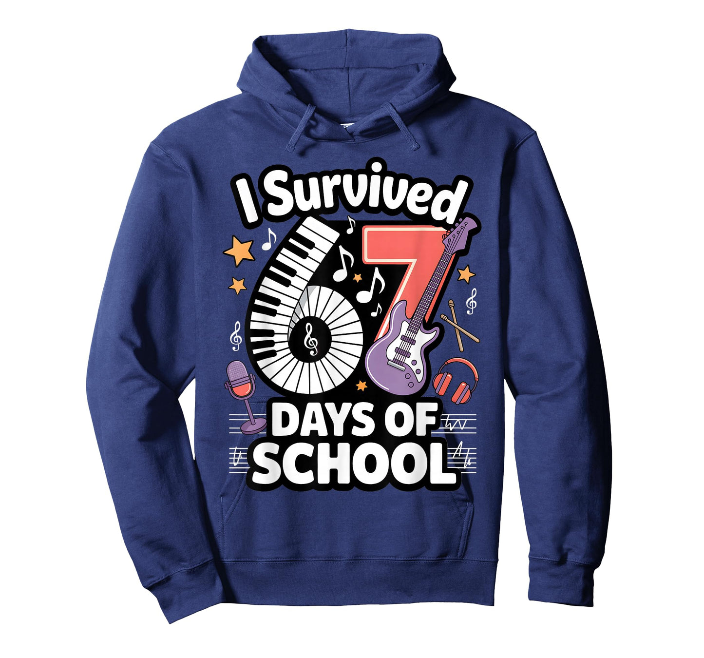 I Survived 67 Days of School - Teachers Students Music Class T-Shirt