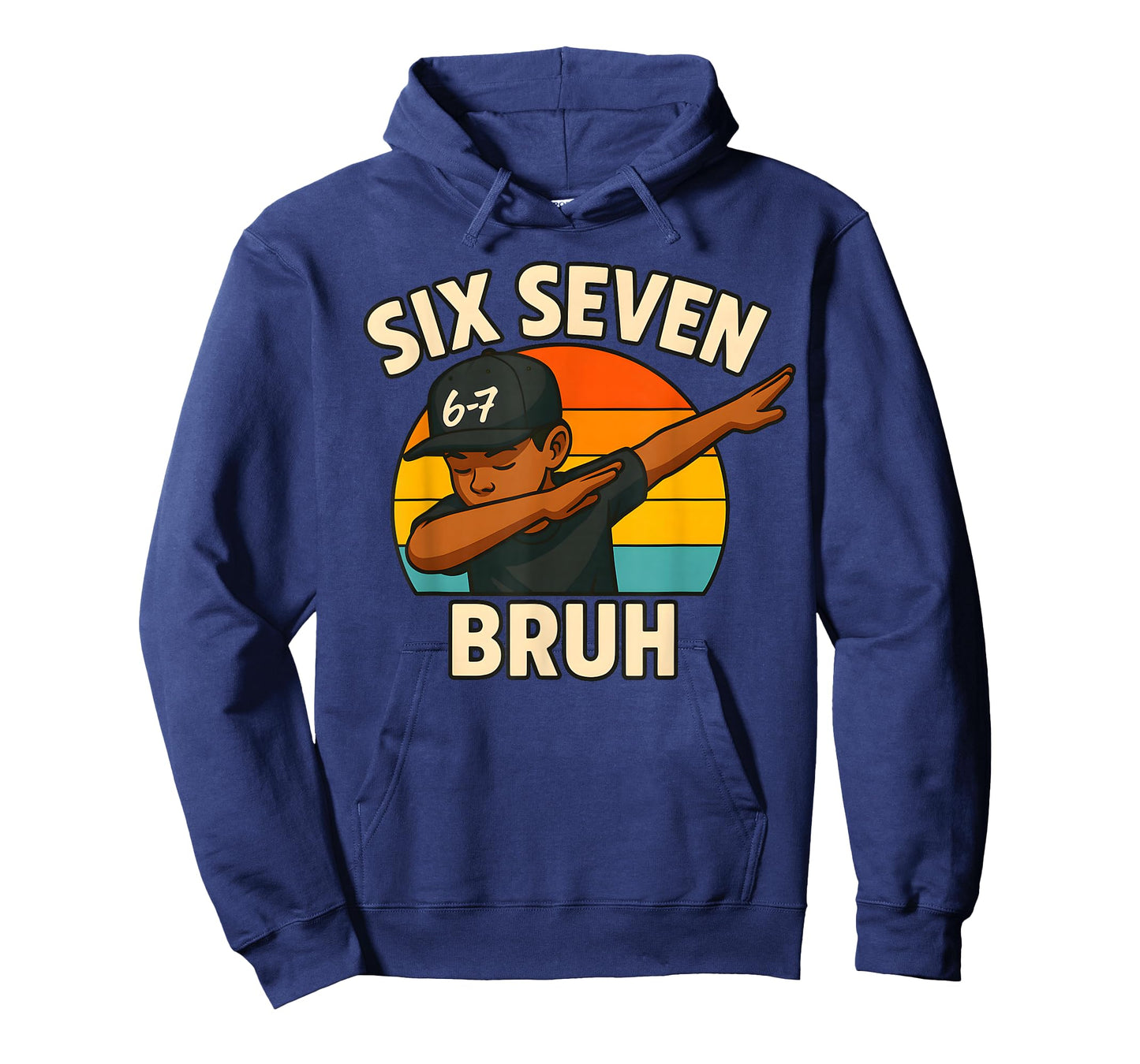 67 Bruh Dabbing Black Boy Funny Six Seven Meme Kids 6-7 T-Shirt
