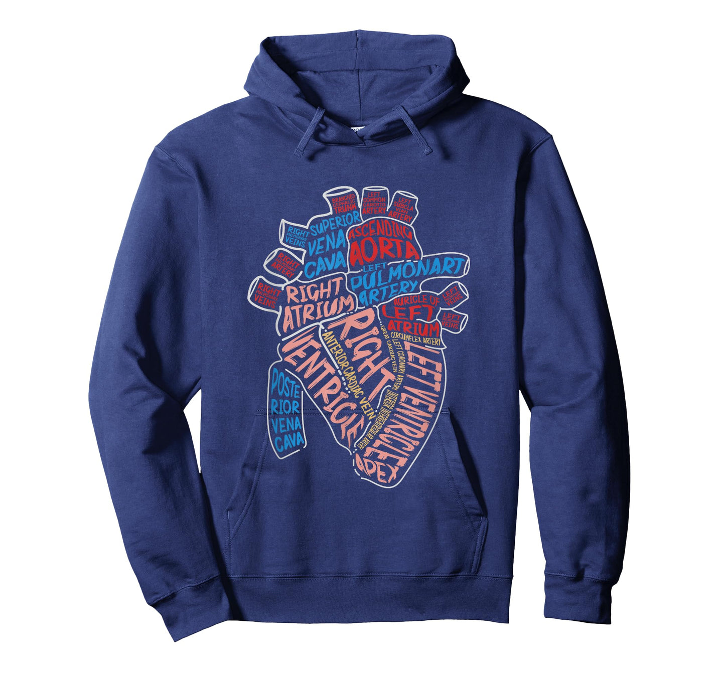 Anatomical Human Heart Cardiology Medical Cardiac Nurse T-Shirt
