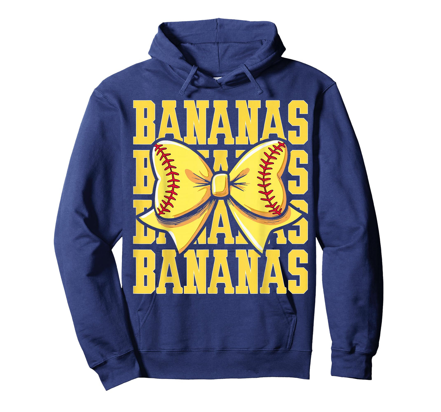Retro Bananas Last Name Coquette Bow Women Kids Girls T-Shirt