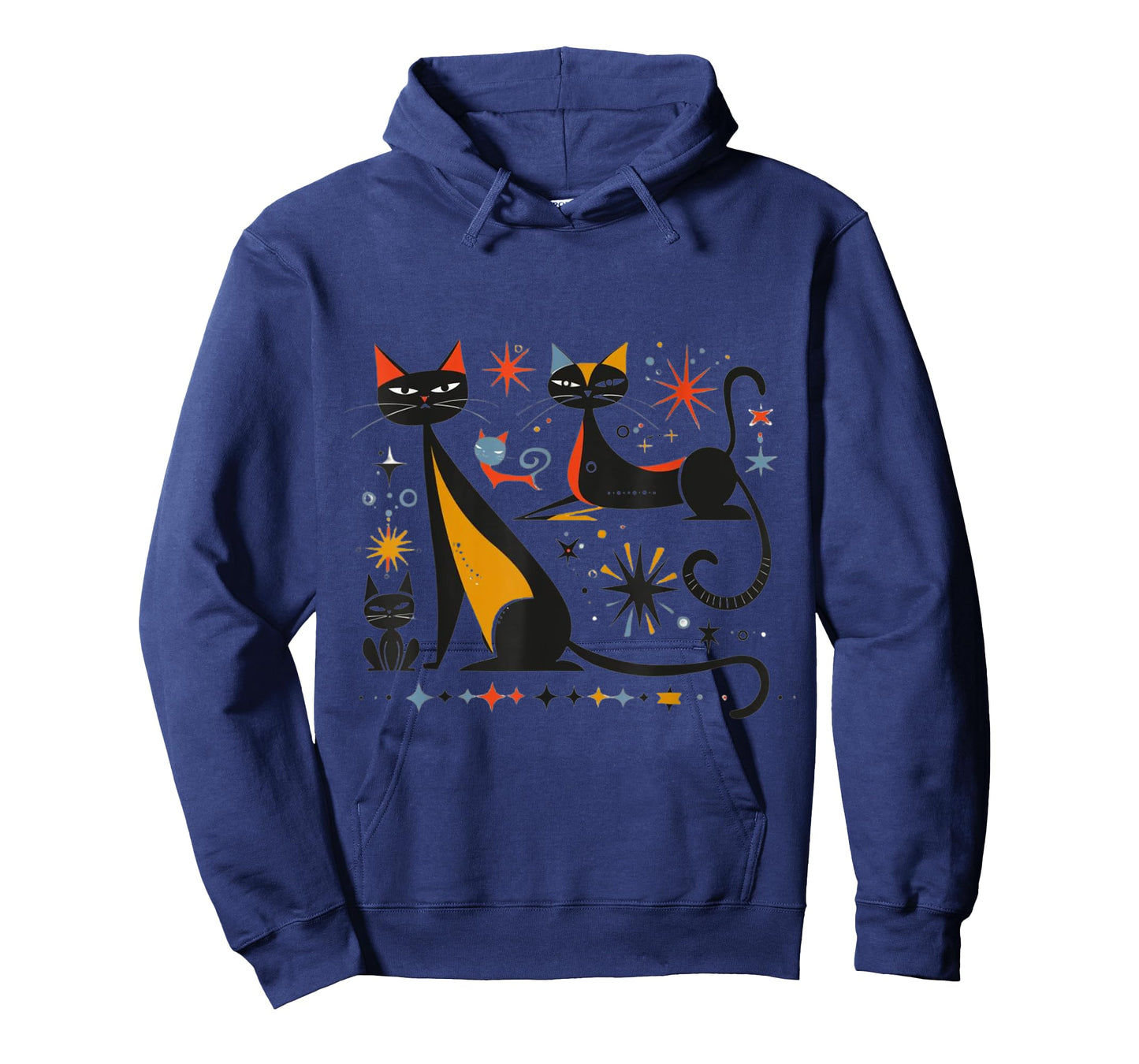 Vintage Retro Mid-Century Modern Look Cats 50s 60s Style T-Shirt
