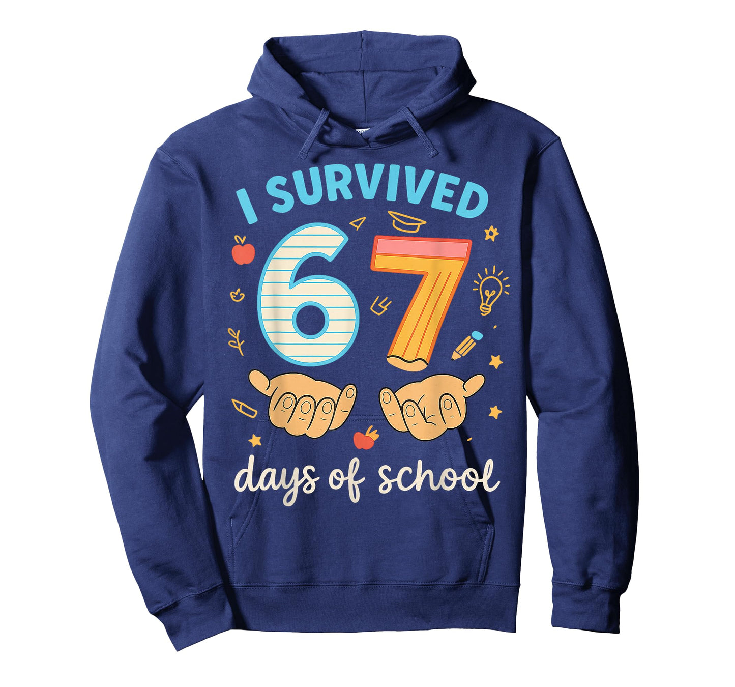 I Survived 67 Days of School Funny Teacher Student Meme T-Shirt