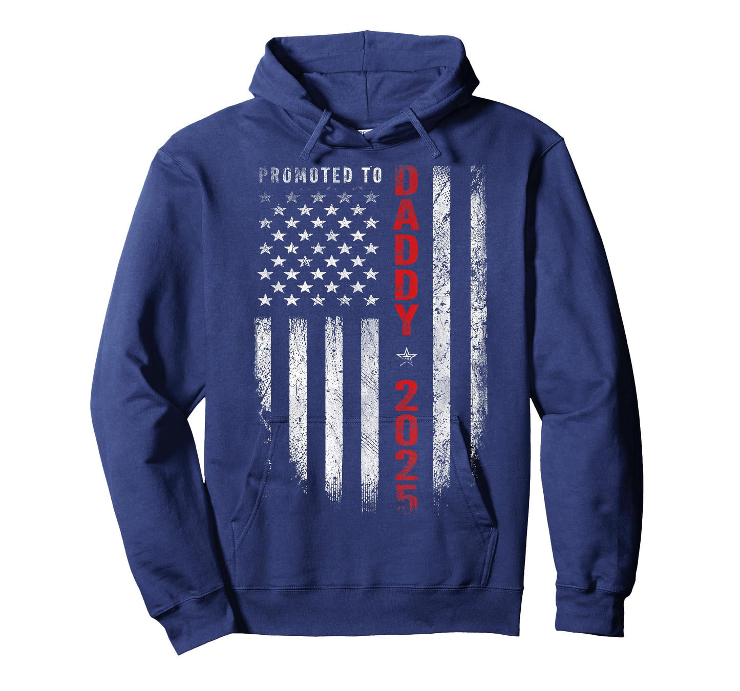 Patriotic Mens Promoted to Daddy Est 2025 First Time Dad T-Shirt