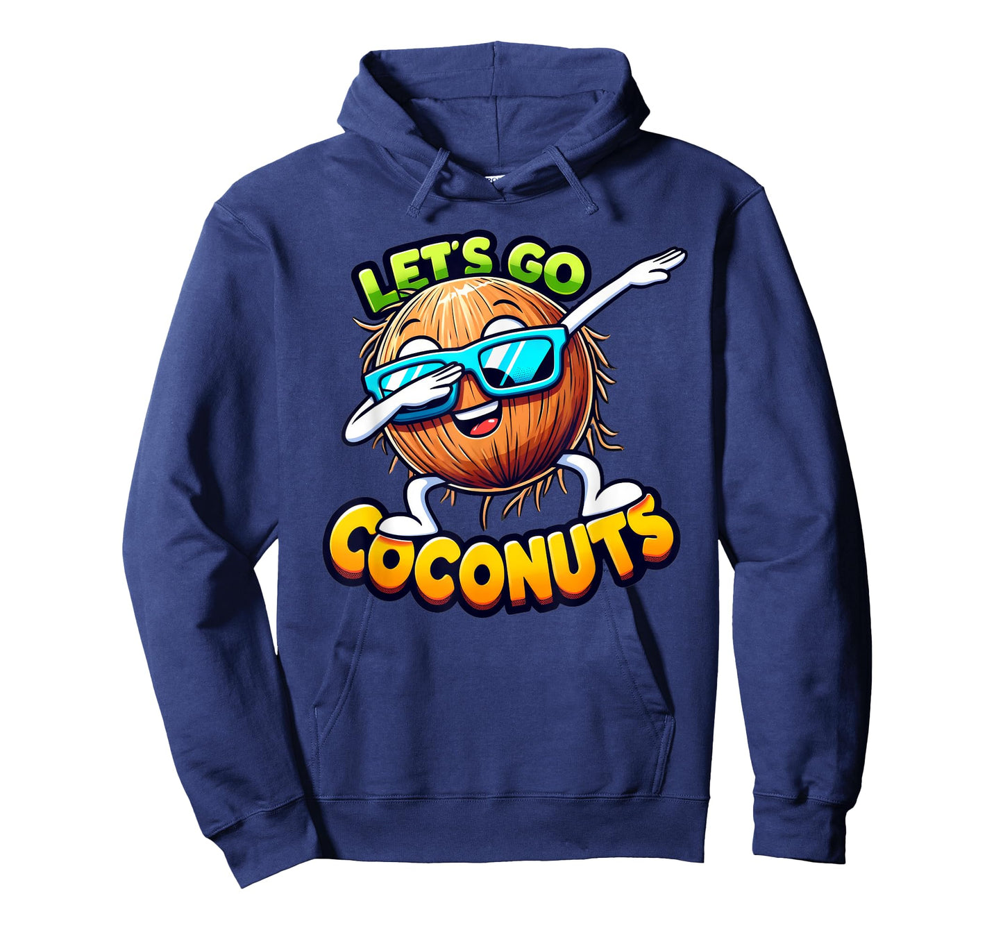 Let's Go Coconut Summer Vacation Beach Trip Dabbing Fruit T-Shirt for Men Women Kids