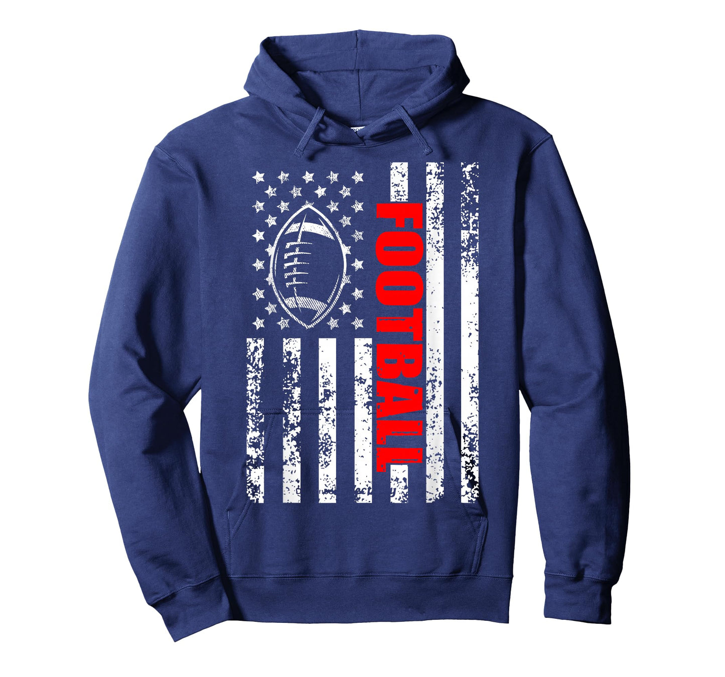 American Flag Football Patriotic Football T-Shirt