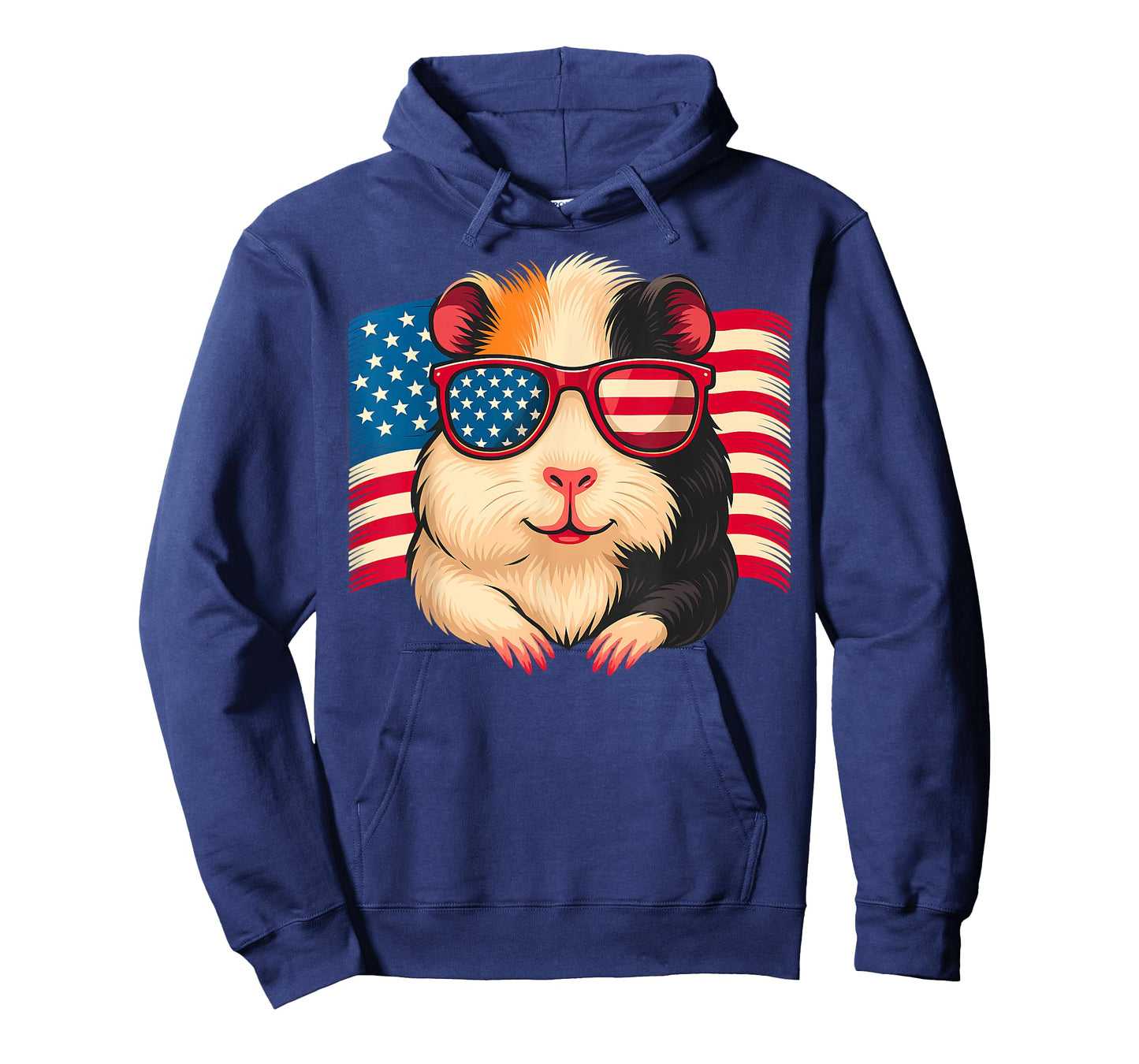 Funny Patriotic Guinea Pig USA American Flag 4th Of July T-Shirt
