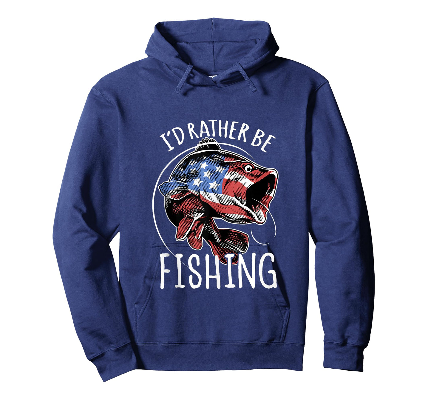 Fishing America USA 4th of July | I'd Rather Be Fishing Tank Top